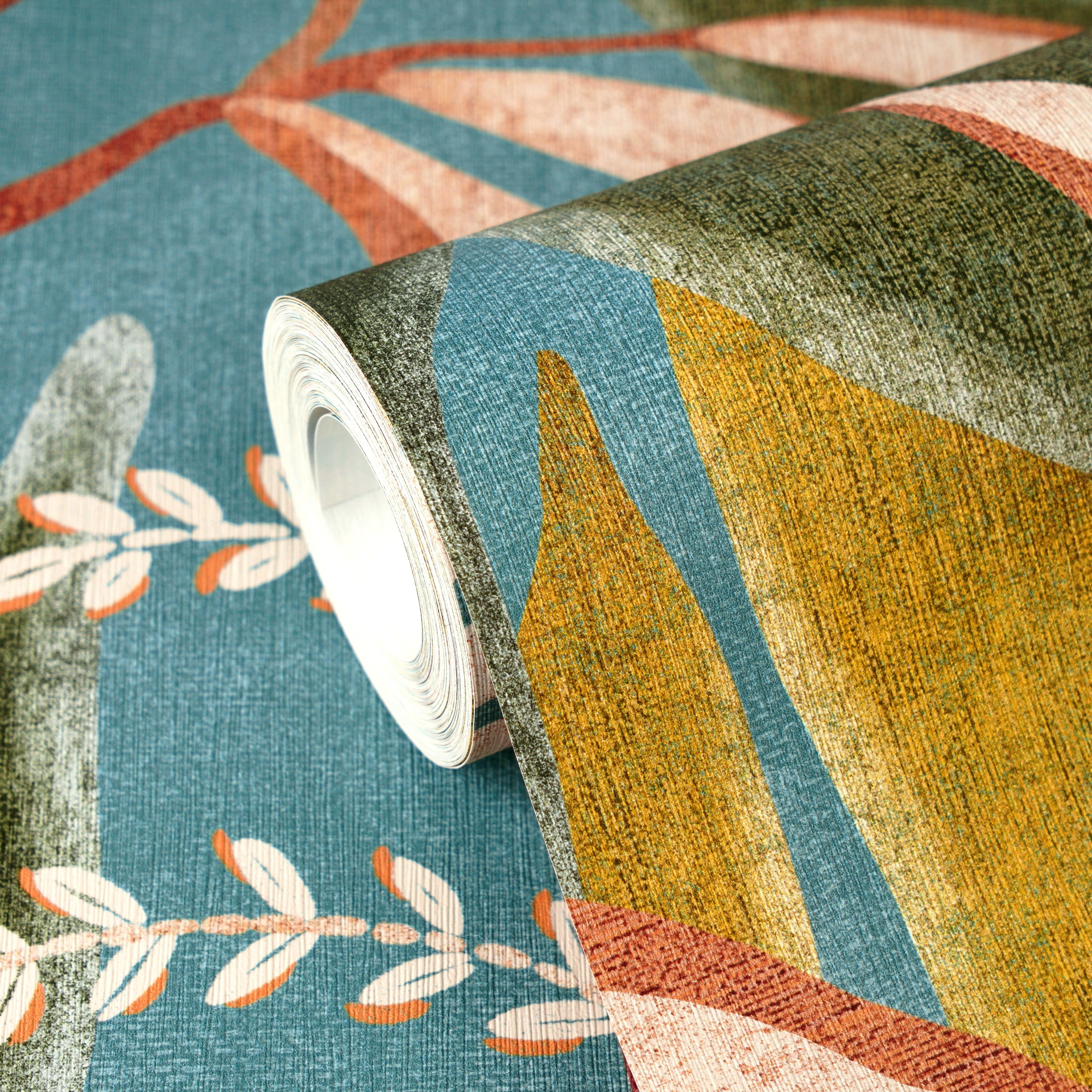 A.S. Création Vliestapete »Pintwalls III Kranichwald Exotisch« Kunst strukturiert Exotischer Dschungellook mit Kranichen und opulenter Flora