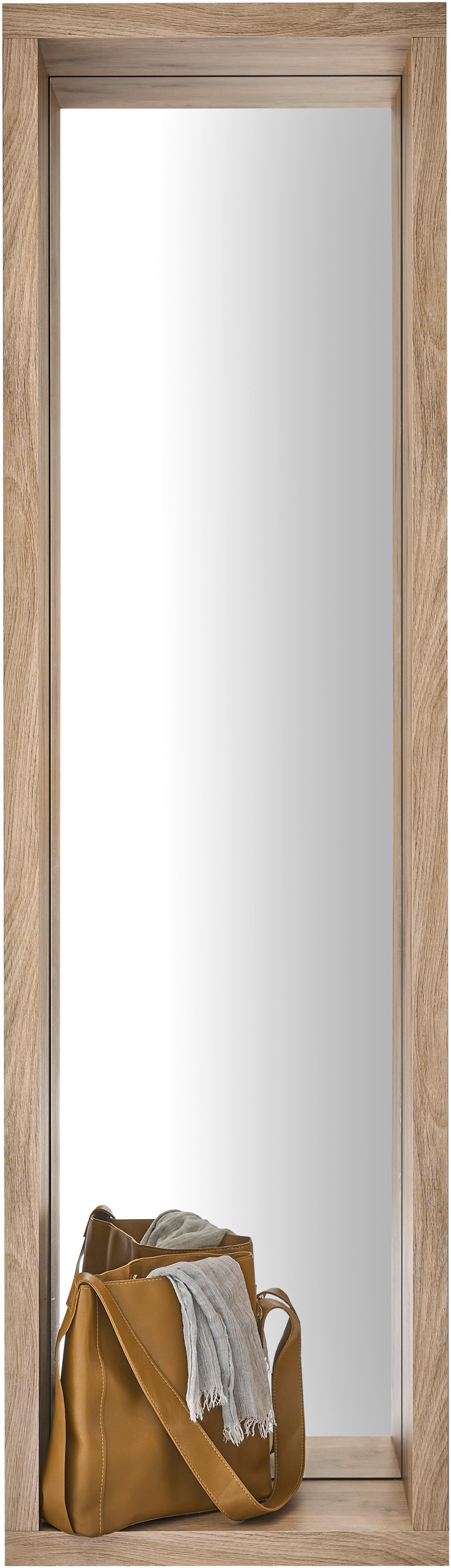 HBZ Garderobenspiegel »Frame«, (1 St.), Viking Oak, Wandspiegel mit Ganzkörperspiegel