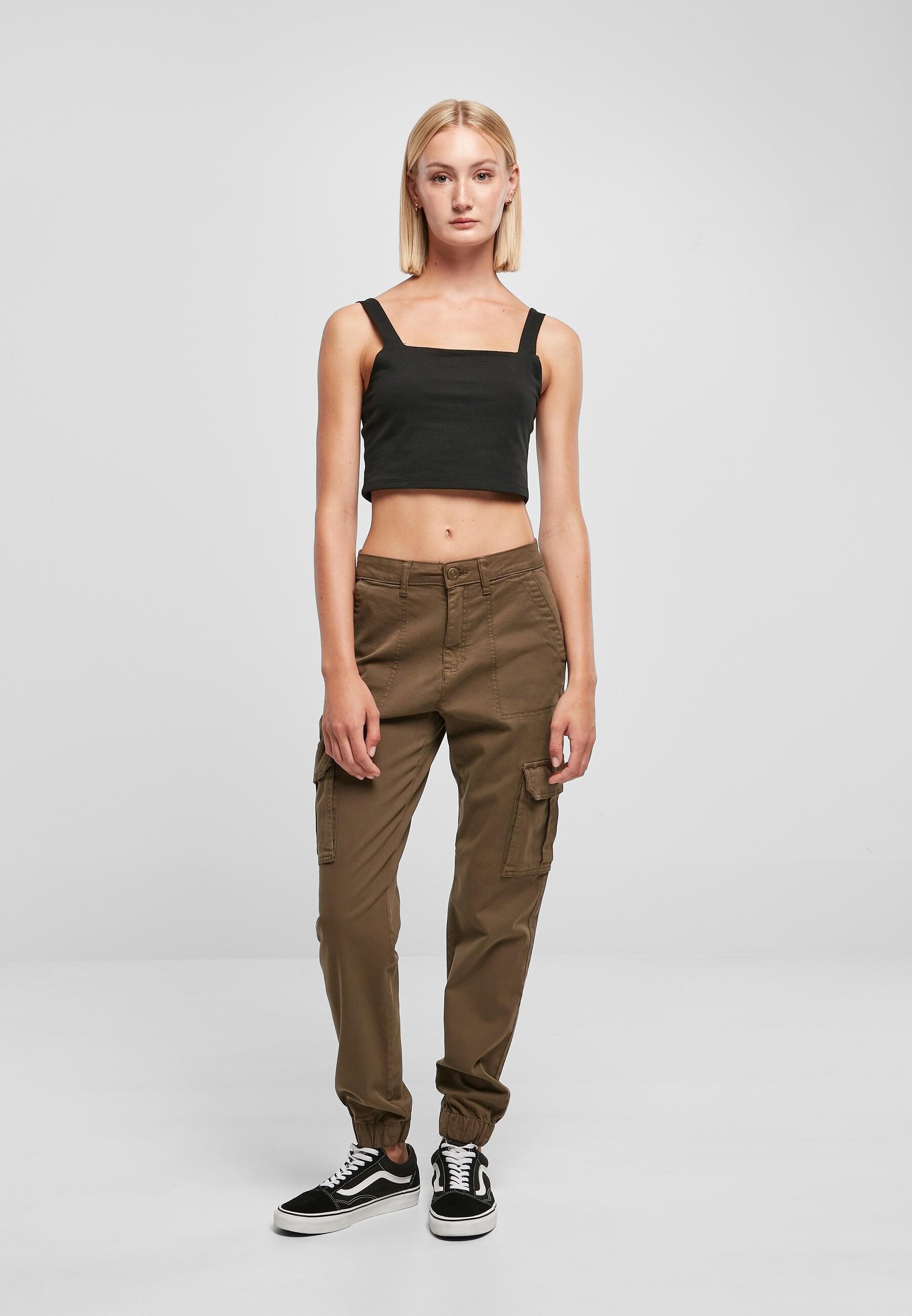 URBAN CLASSICS Cargohose »Urban Classics Damen Ladies Cotton Twill Utility Pants«, (1 tlg.)