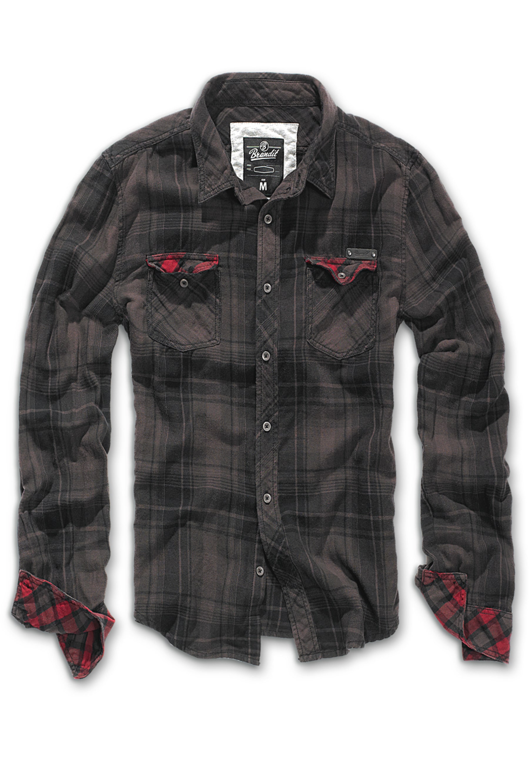 Brandit Langarmhemd "Brandit Herren Duncan Checked Shirt" 1 Stk. günstig online kaufen