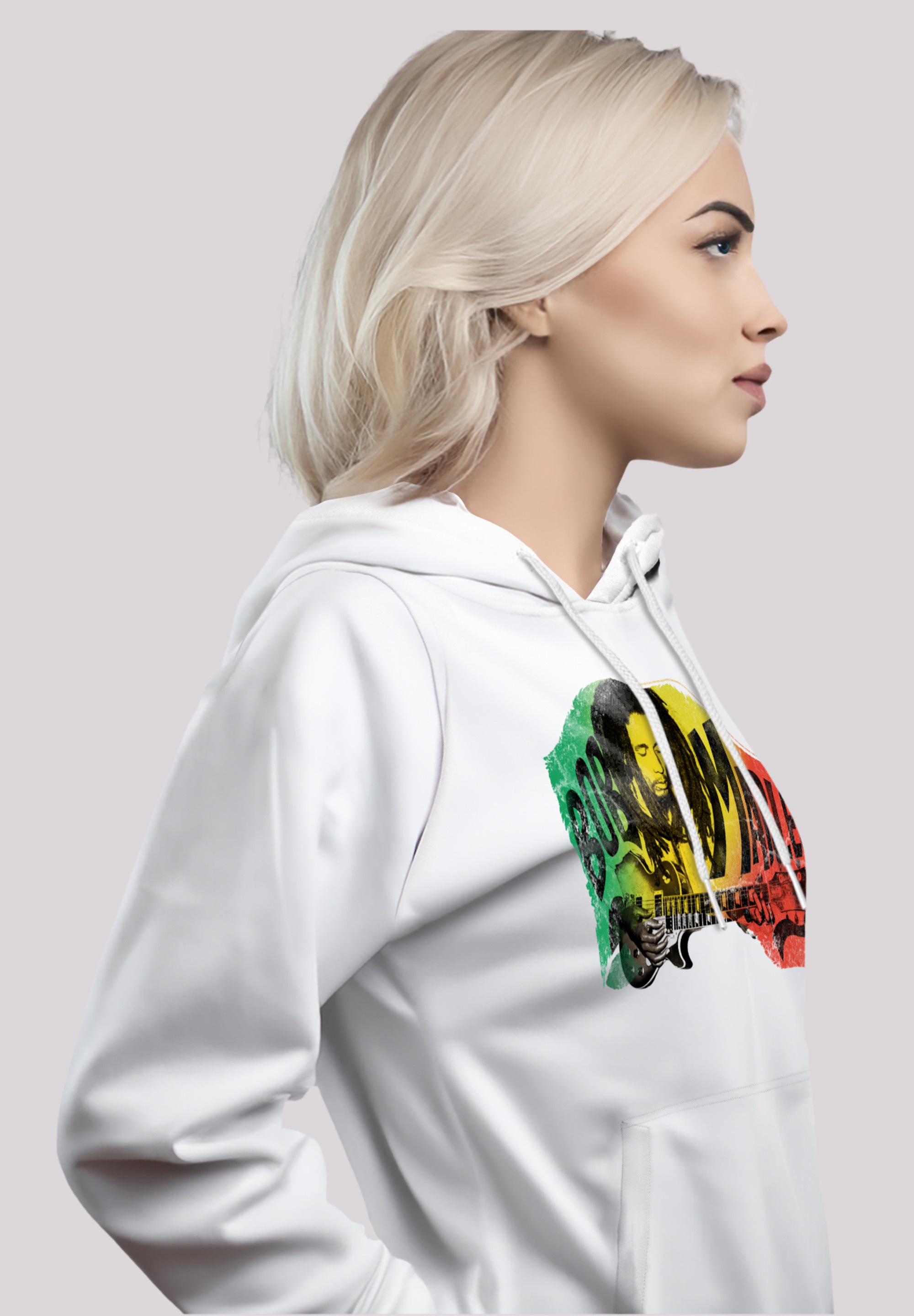 F4NT4STIC Kapuzenpullover »Bob Marley Chords Reggae Music«, Premium Qualität, Musik, By Rock Off