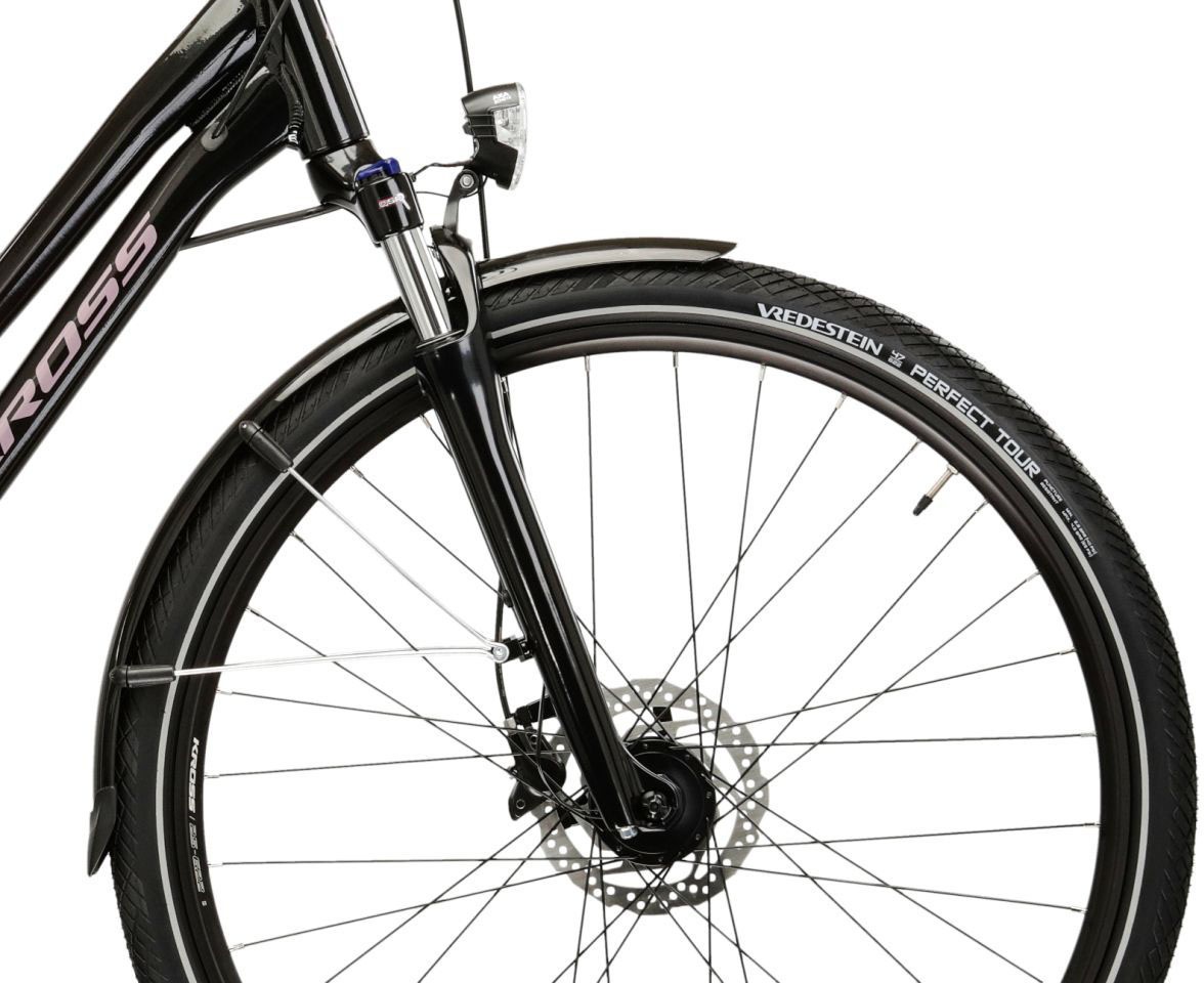 Kross Trekkingrad »Damen-Trekkingrad 28" Trans 7.0 Schwarz 20 Gänge« 20 Gang Shimano CUES U6020 Schaltwerk Kettenschaltung