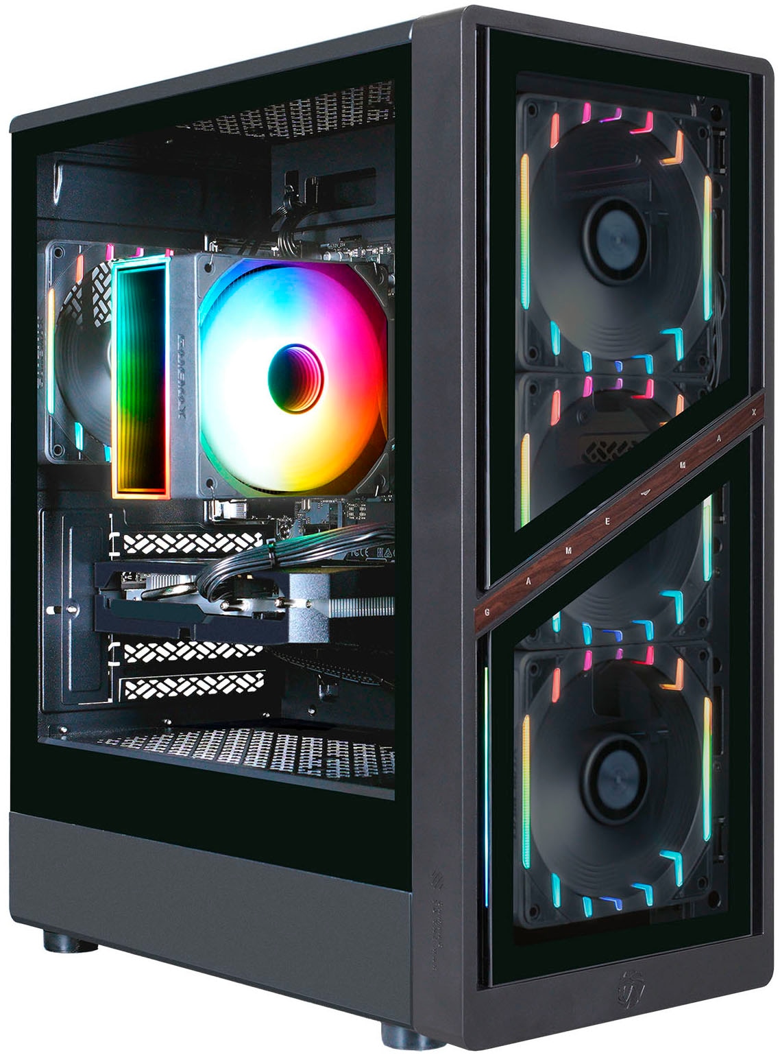 GAMEMAX Gaming-PC »AERIS GB 8199 AMD Ryzen 7 5700X 32GB 1TB SSD RX 9070« Windows 11