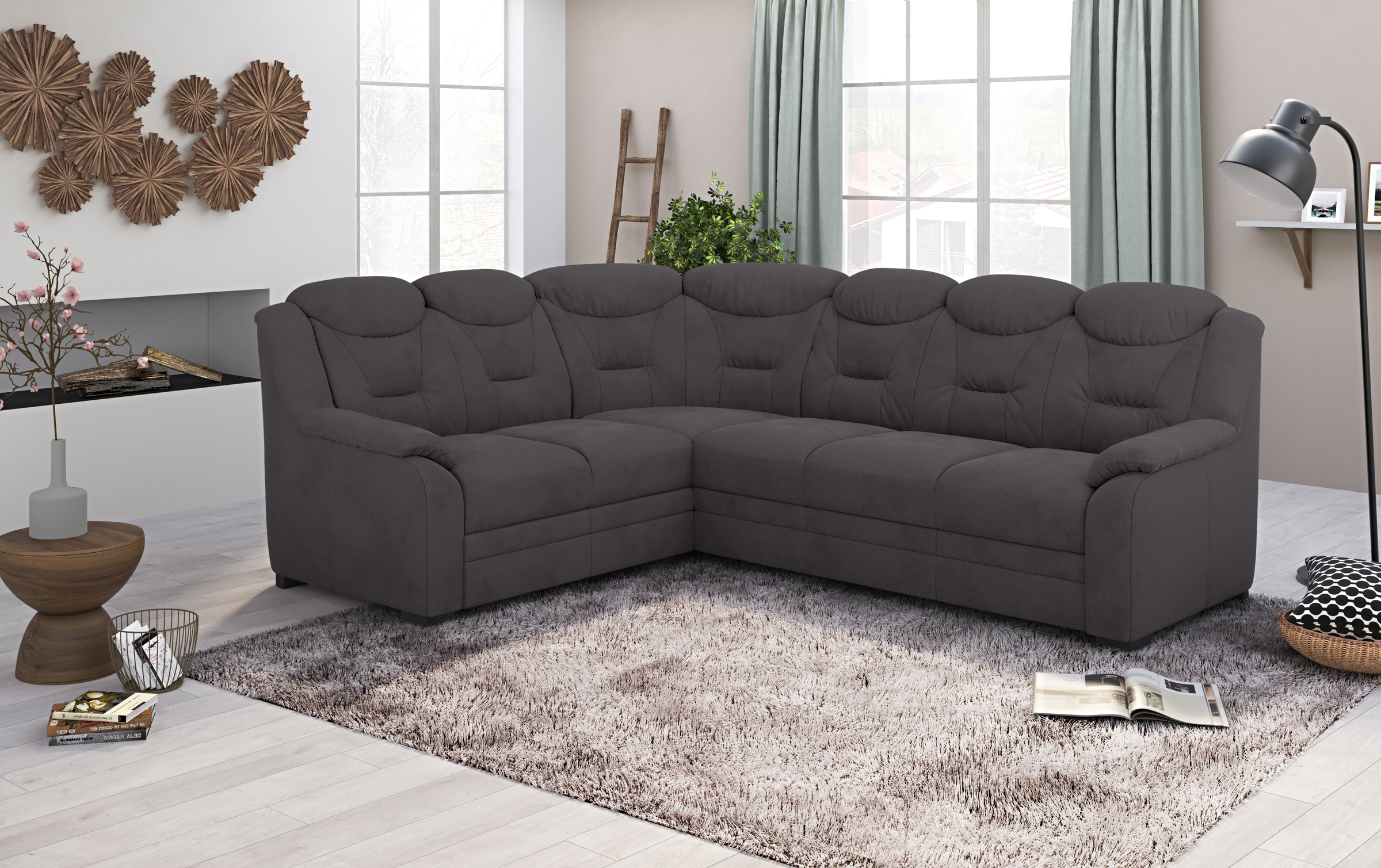 COTTA Ecksofa "Marcus L-Form", wahlweise mit Bettfunktion & Stauraum günstig online kaufen