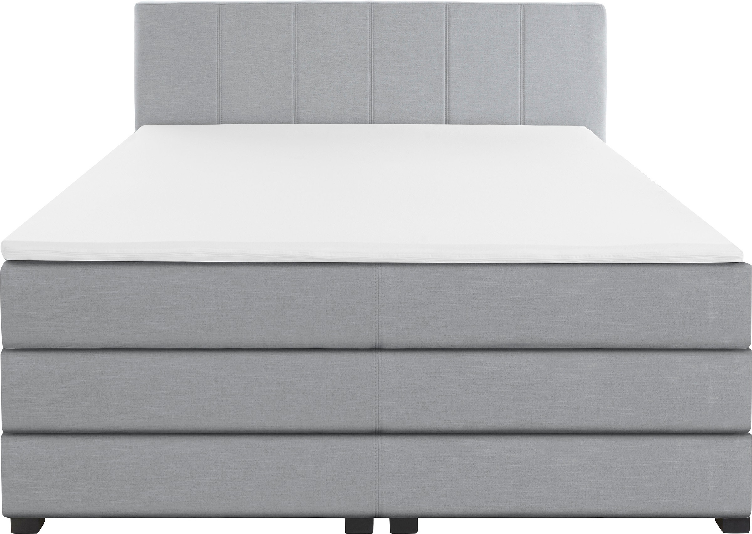 OTTO products Boxspringbett »Peetu«, Taschenfederkern-Matratze, in 4 Breiten und 4 Farben, incl. Topper