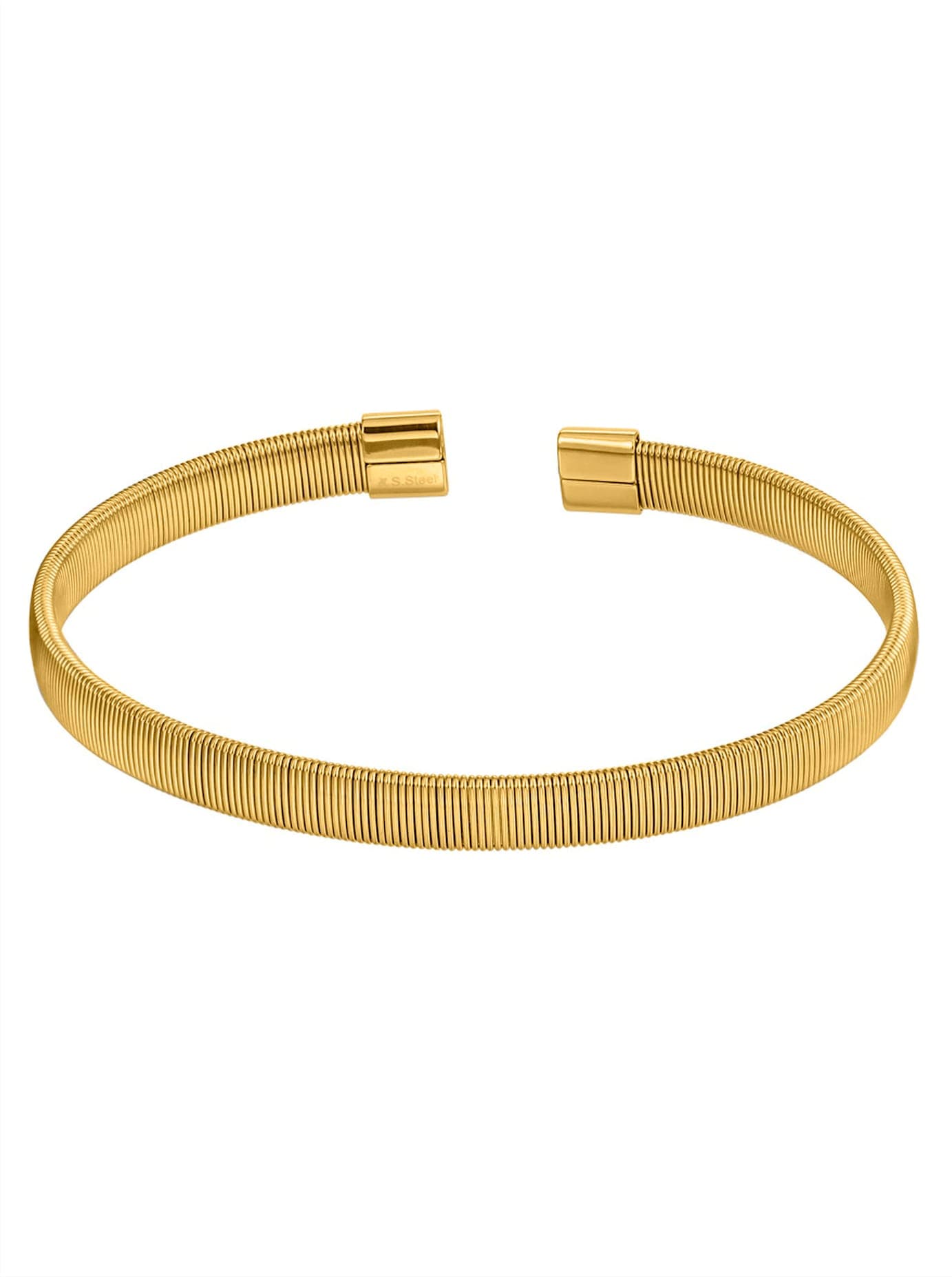 LADY Damen Armreif, Edelstahl, gold, Edelstahl, Armbänder