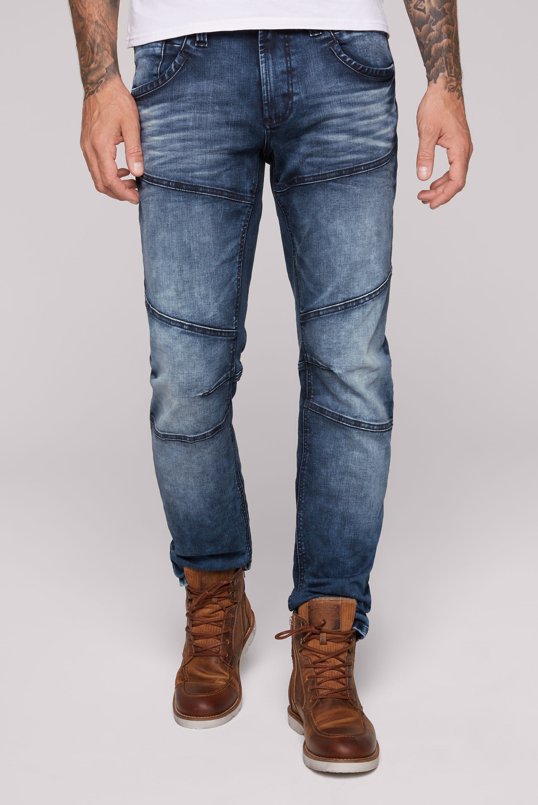CAMP DAVID Herren Jeans Regular Fit  Grau, Gre W30/L34, UVP 129,95, NEU  Mit Etikett