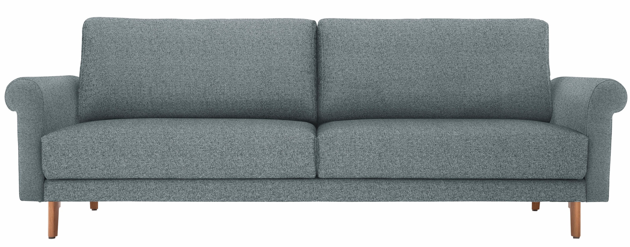 hülsta sofa 3-Sitzer »hs.450«, modern Landhaus, Breite 208 cm, Füße in Nussbaum