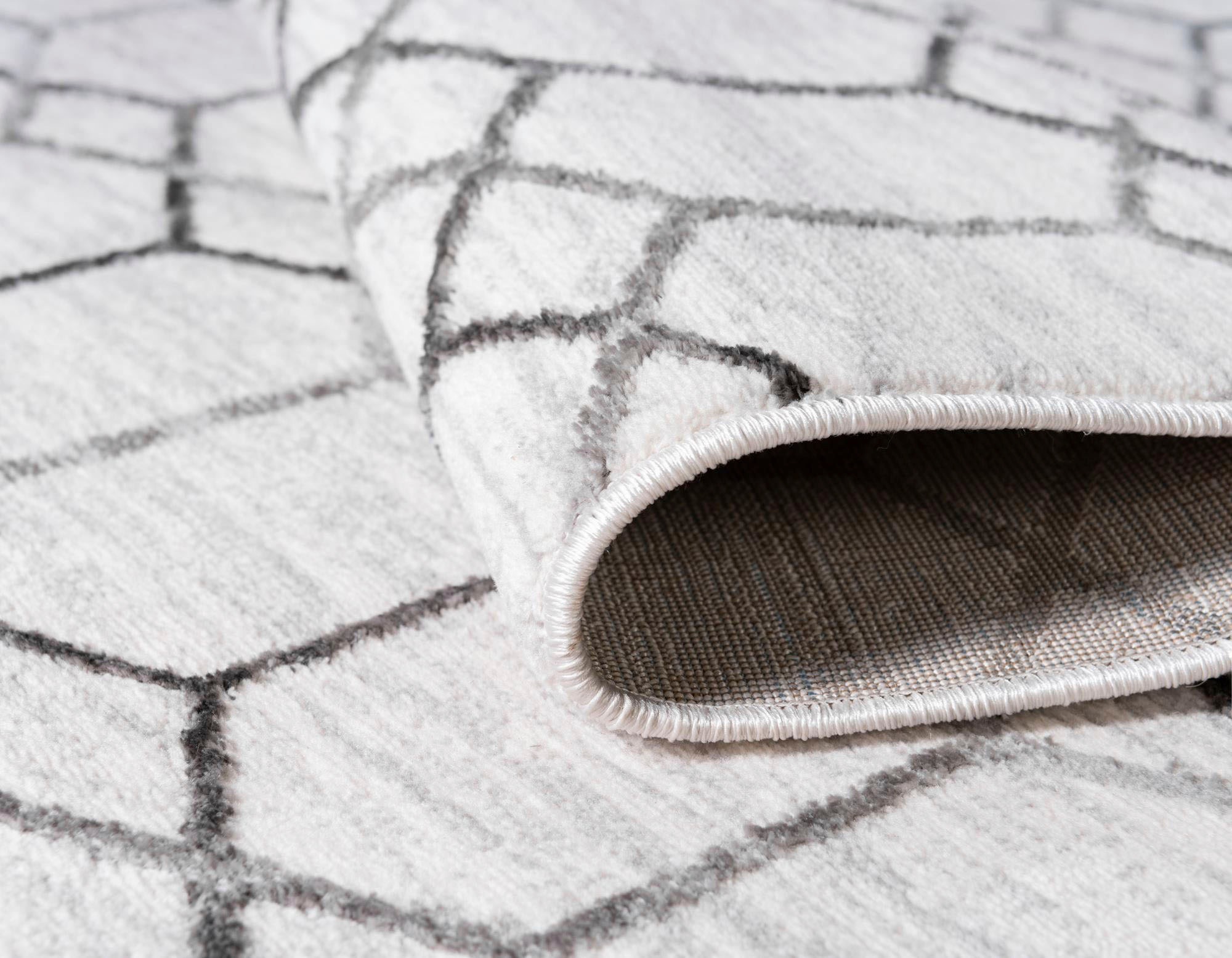 Myflair Möbel & Accessoires Teppich »Titan Trellis Lagerräumung«, rechteckig, 13 mm Höhe, Kurzflor, gewebt, modernes geometrisches Design