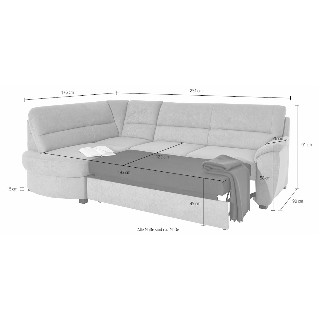 sit&more Ecksofa »Pandora«