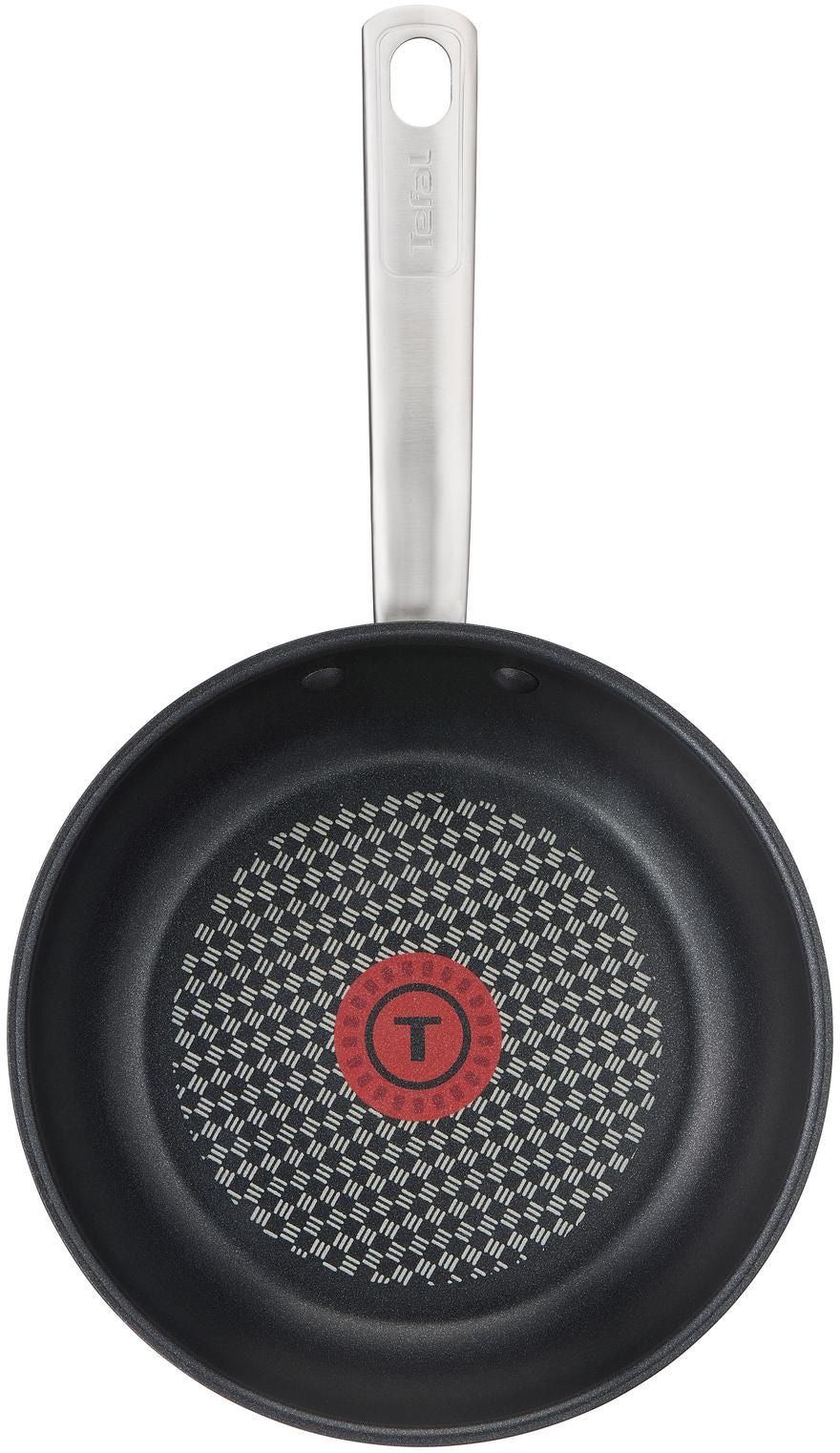 Tefal Bratpfanne »Virtuoso«, Edelstahl, (1 tlg.), Edelstahl, Antihaftversiegelung, Thermo-Spot, alle Herdarten,Induktion