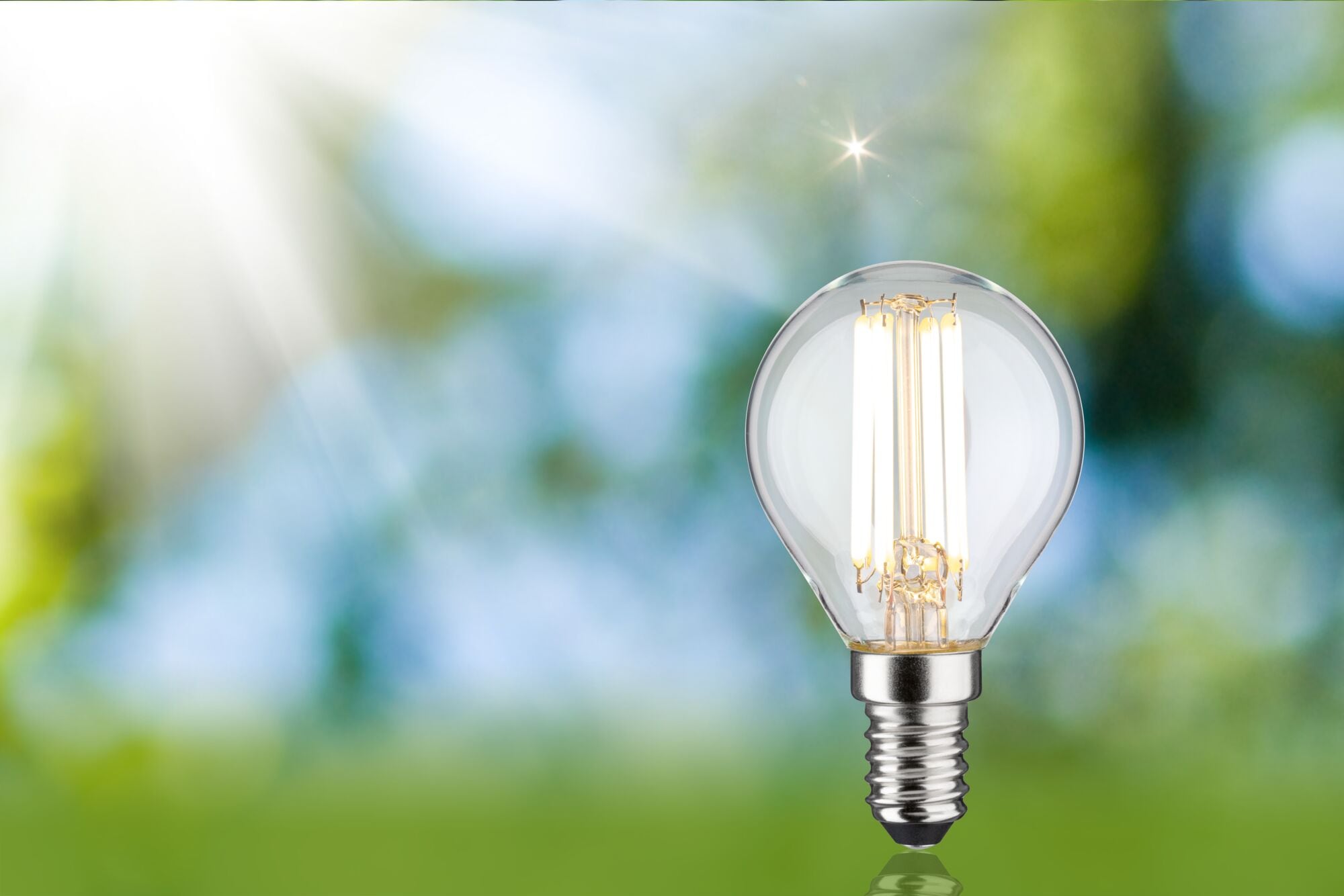 Paulmann LED-Leuchtmittel »Eco-Line Tropfen 840lm 4W 3000K klar 230V« E14 1 Stk. Warmweiß