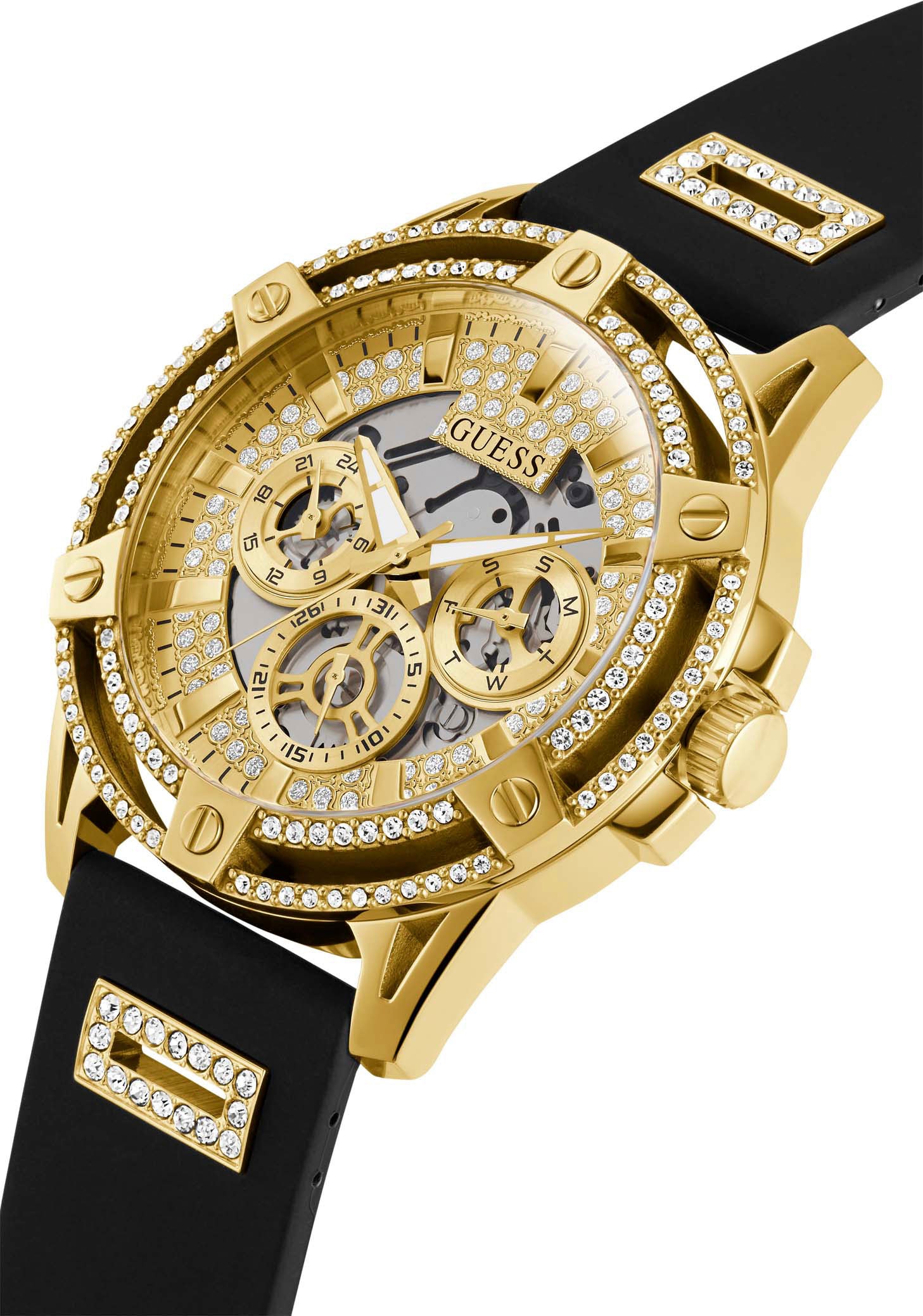 Guess Multifunktionsuhr »KING«, Armbanduhr, Quarzuhr, Herrenuhr