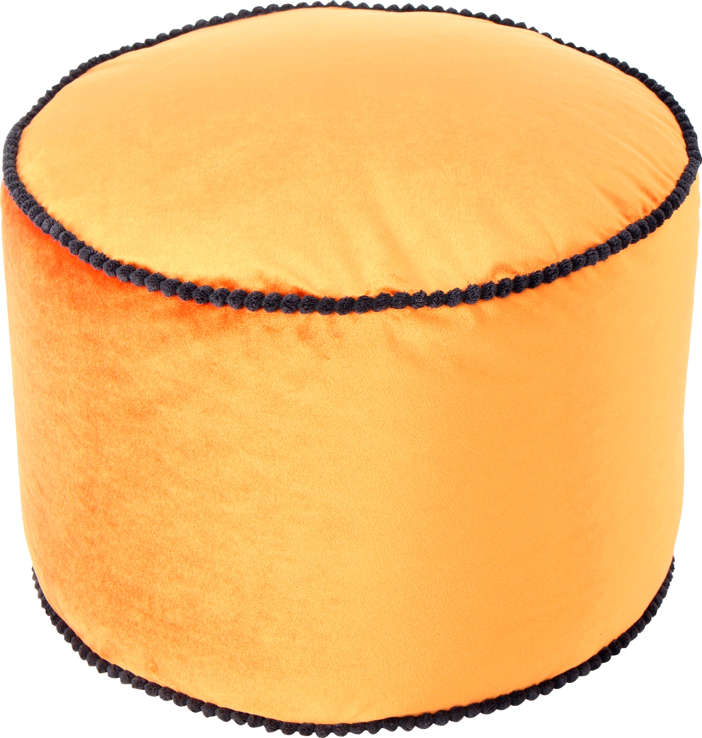 Kayoom Stauraumhocker »Pouf Taj Mahal 125, trendige samtige Oberfläche«, (1 St.), samtweich, farbig, modern, orientalisches Design