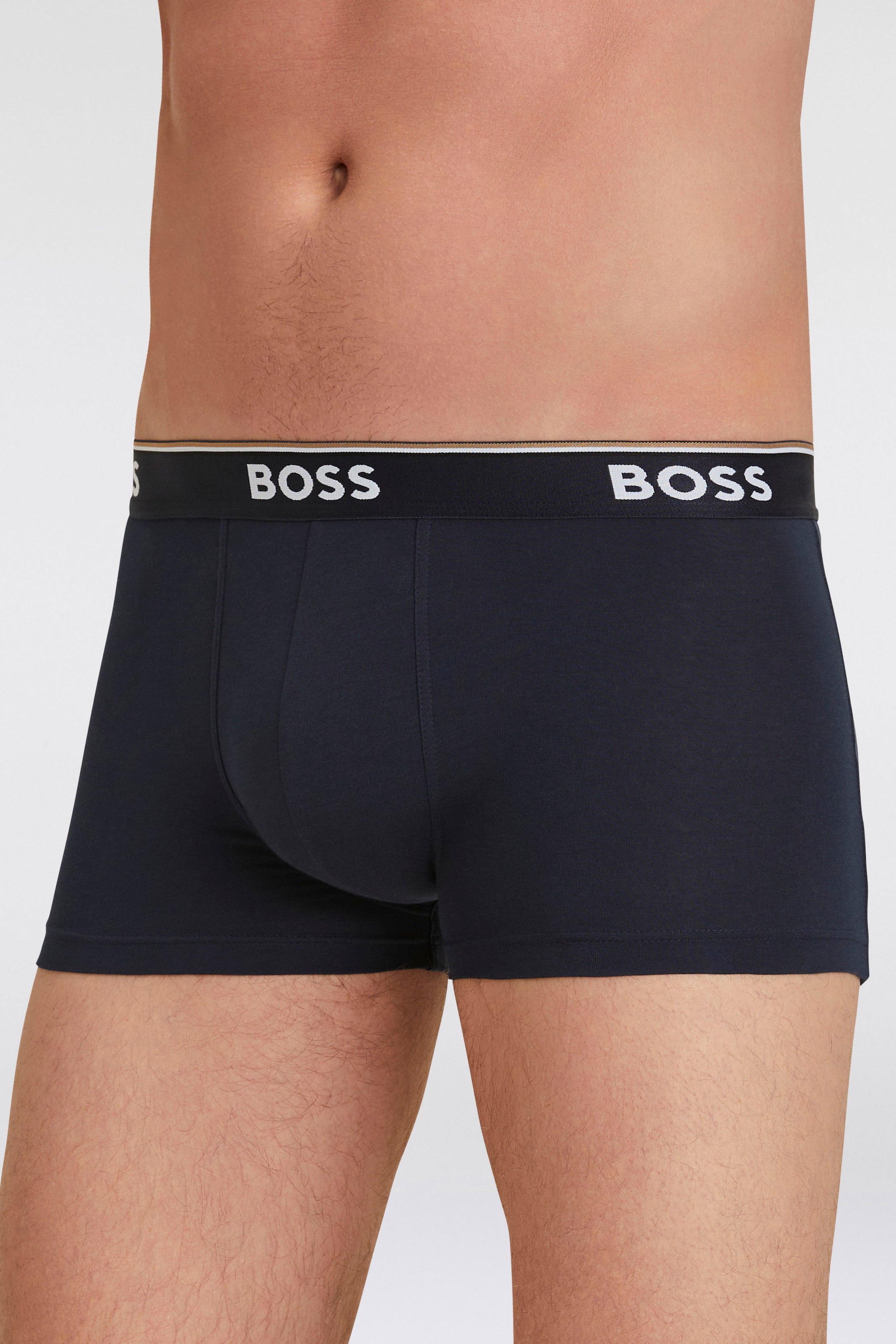 BOSS Boxer, (Packung, 3 St., 3er-Pack), mit BOSS Schriftzug auf dem Bund