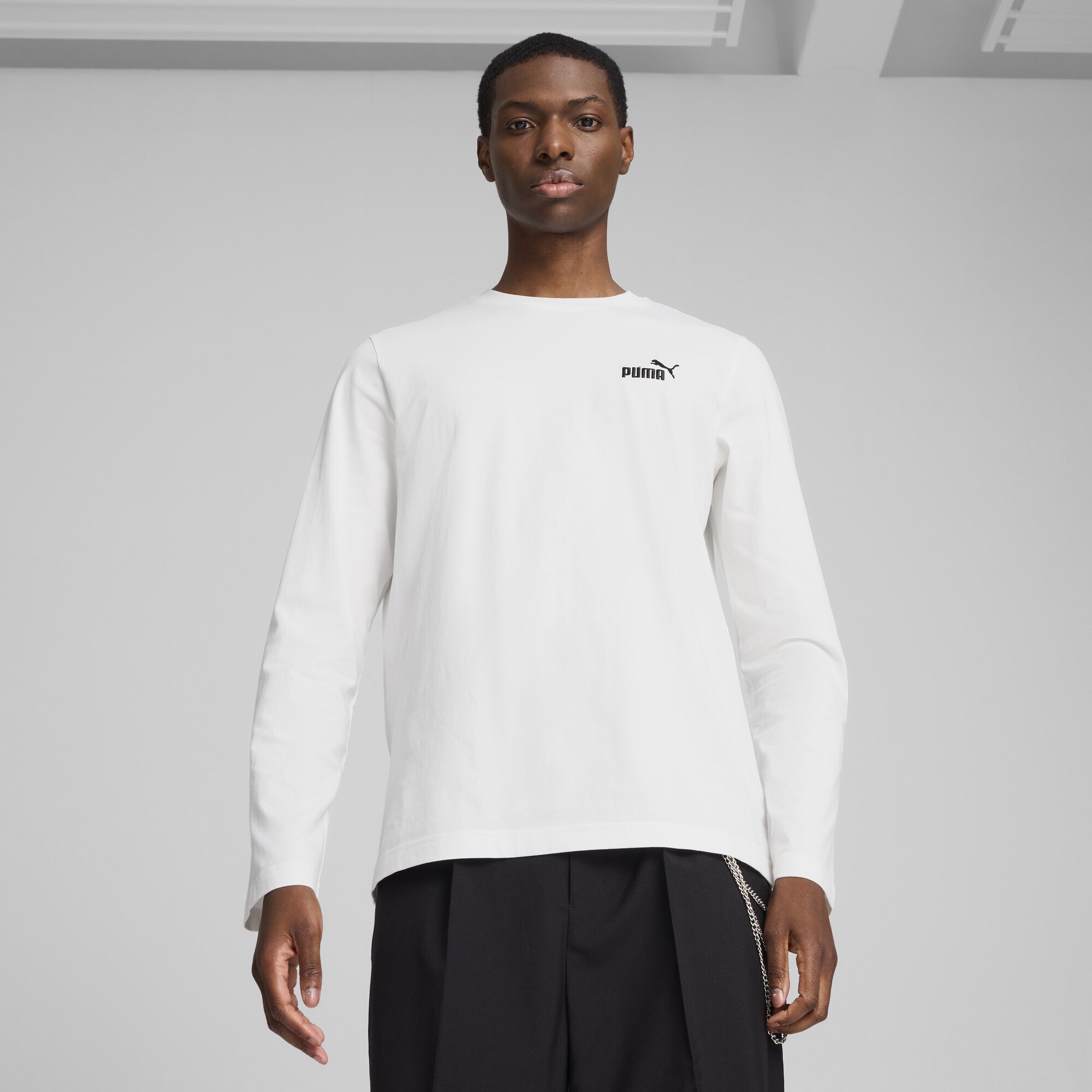 PUMA T-Shirt »Essentials No. 1 Logo Langarmshirt Herren«