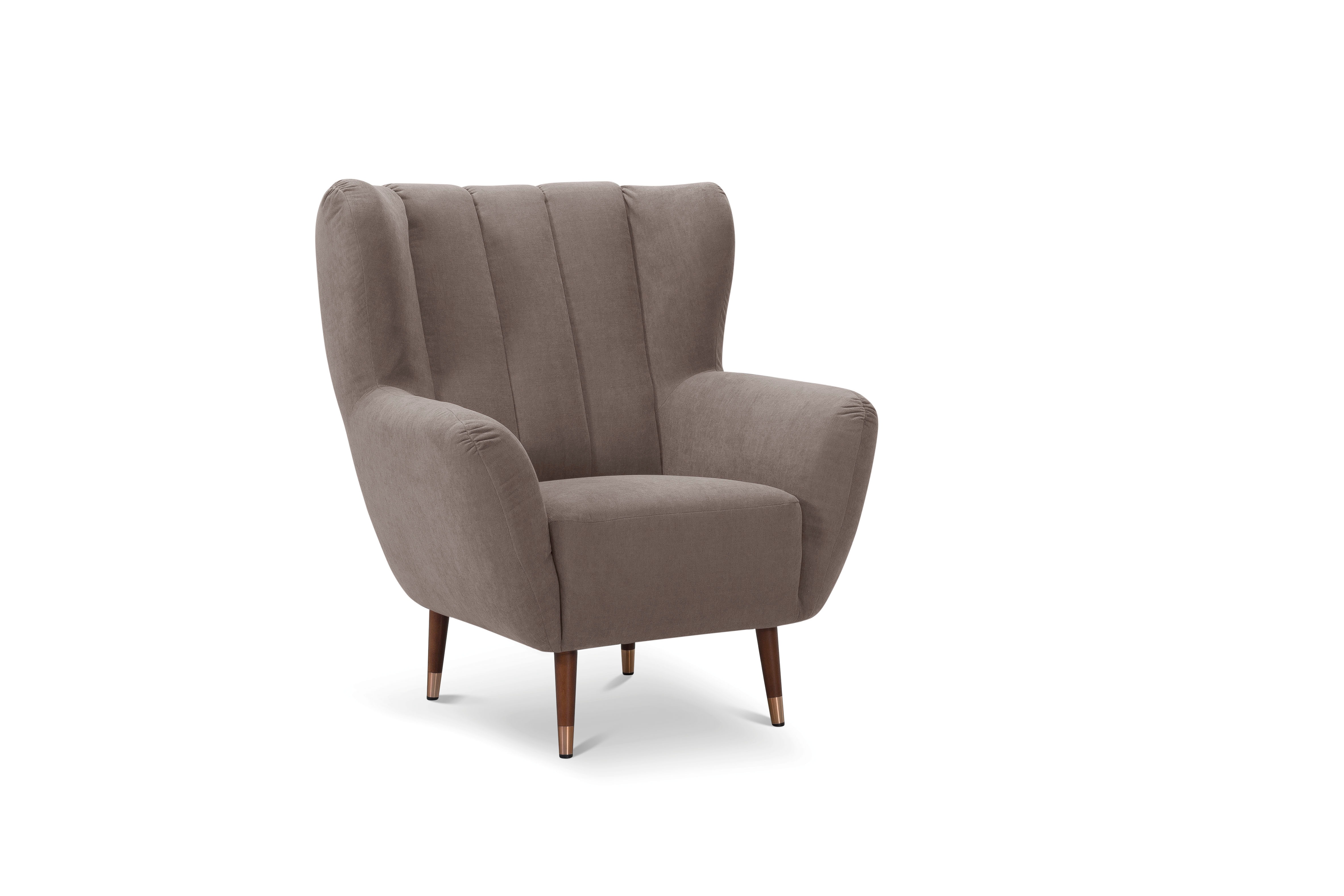 Thumbnail - exxpo - sofa fashion Sessel "Polly, Ohrensessel, Loungesessel", bequem mit hoher Rückenlehne, hohe Füße, hochwertige Bez...