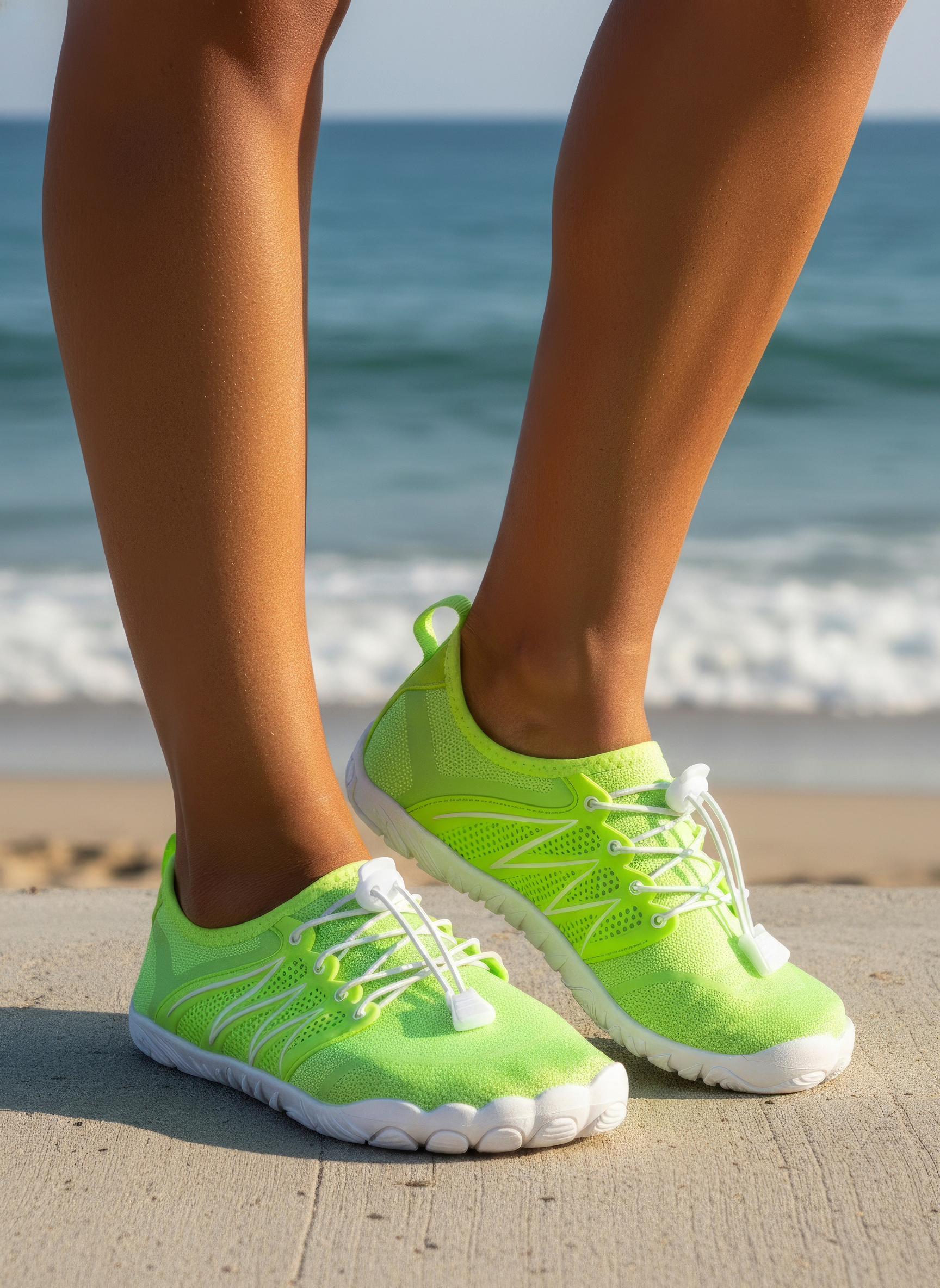 Venice Beach Aquaschuh »Badelatsche, Badeschuhe, Badeschlappe, Barfußschuh, leichter Slipper«  Wasserschuh mit elastischen Bändern, schnelltrocknend VEGAN