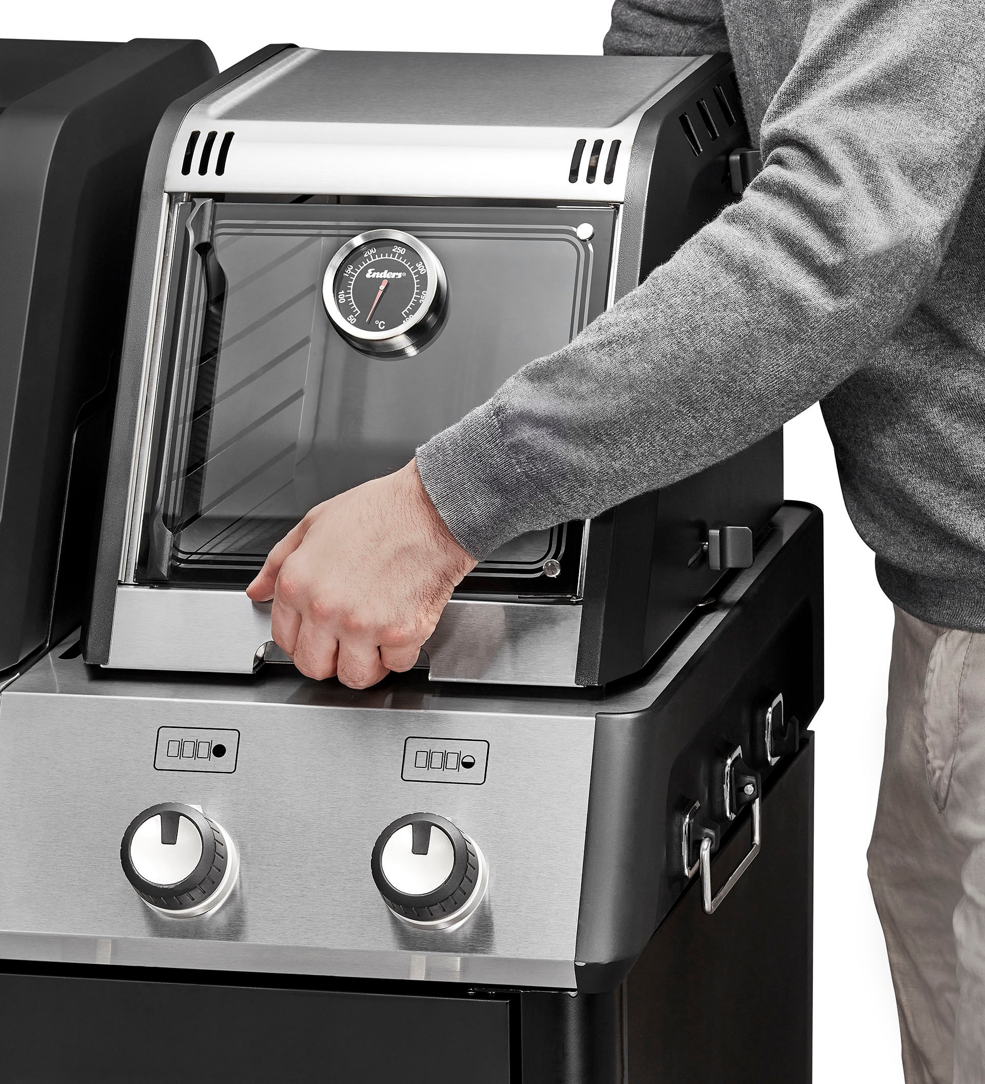 Enders® Grill-Aufsatzofen »Delicater«, Edelstahl, passend für Enders® für UNIQ IK Cruster & IK Kitchen Cruster