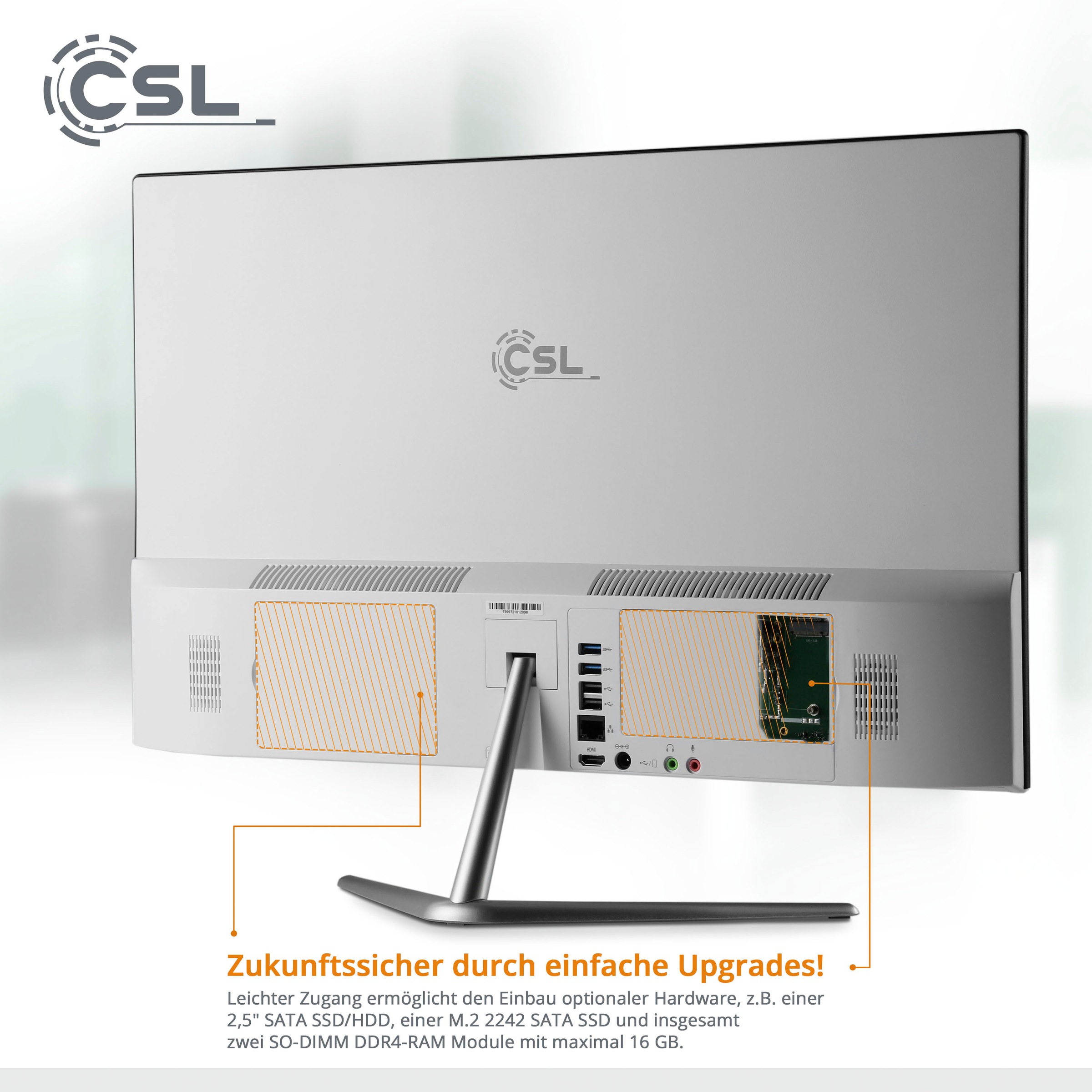 CSL All-in-One PC »Unity F24-GLS mit Windows 10 Pro«
