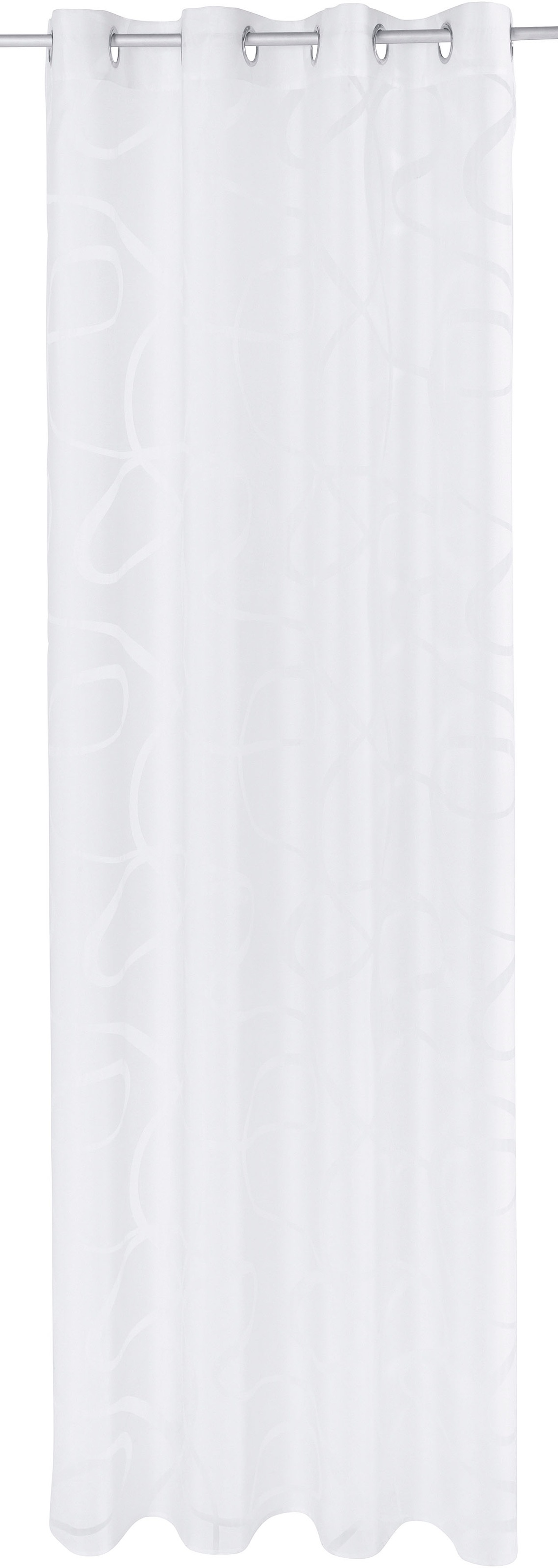 Bruno Banani Gardine "Tilo" Ösen 1 Stk. tlg. transparent, Ausbrenner, geweb günstig online kaufen