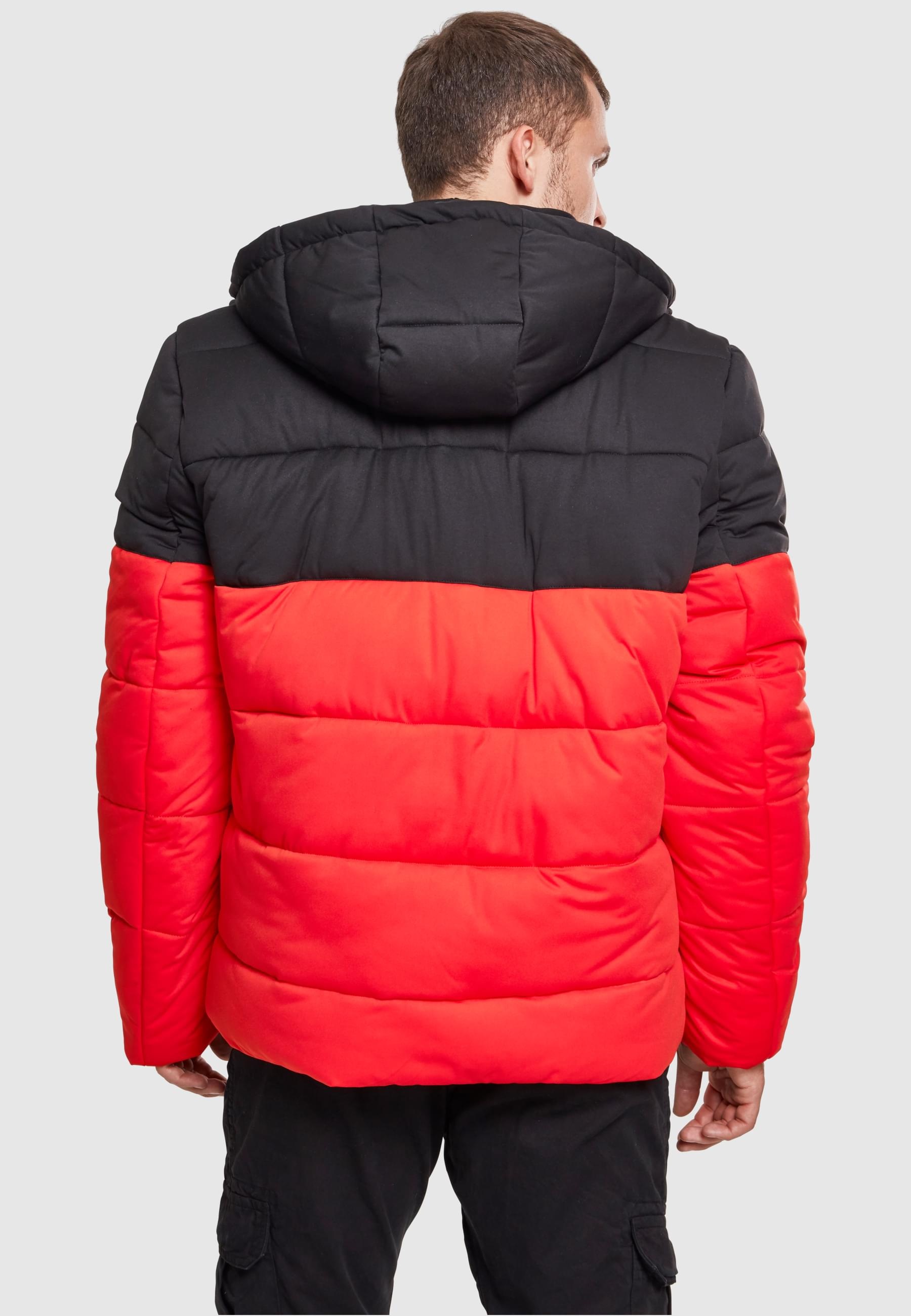 URBAN CLASSICS Winterjacke »Urban Classics Herren Hooded 2-Tone Puffer Jacket«, (1 St.), mit Kapuze