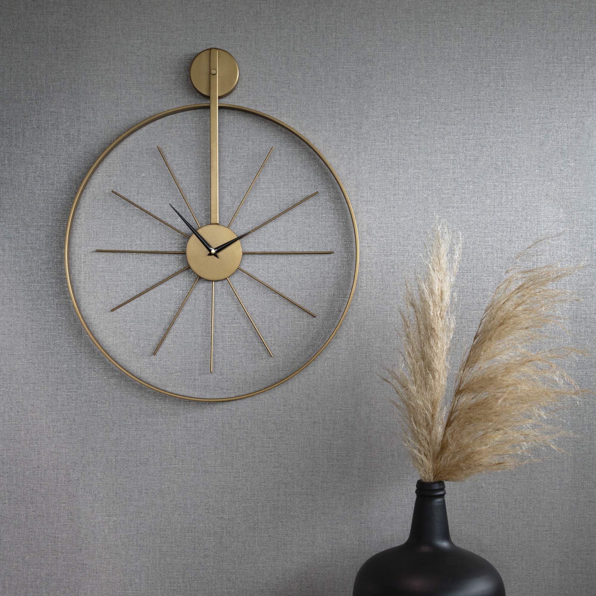 Art for the home Wanduhr »Luxus Wanduhr Rund«, goldfarben aus Metall günstig online kaufen