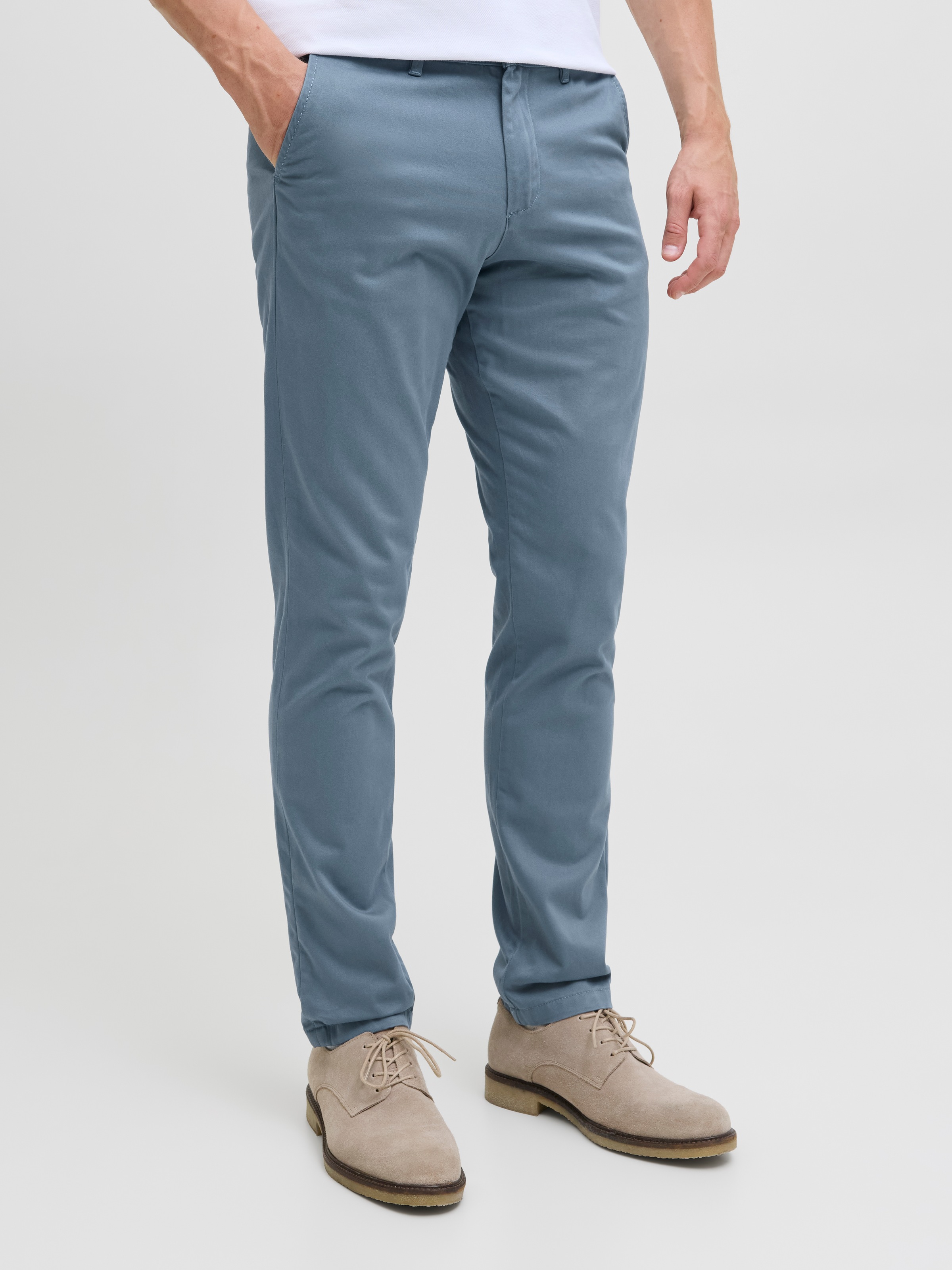 Jack & Jones Chinos "Jpstmarco Mit Stretchkomfort Und Schmalem Bein" Baumwollmischung, Slim Fit