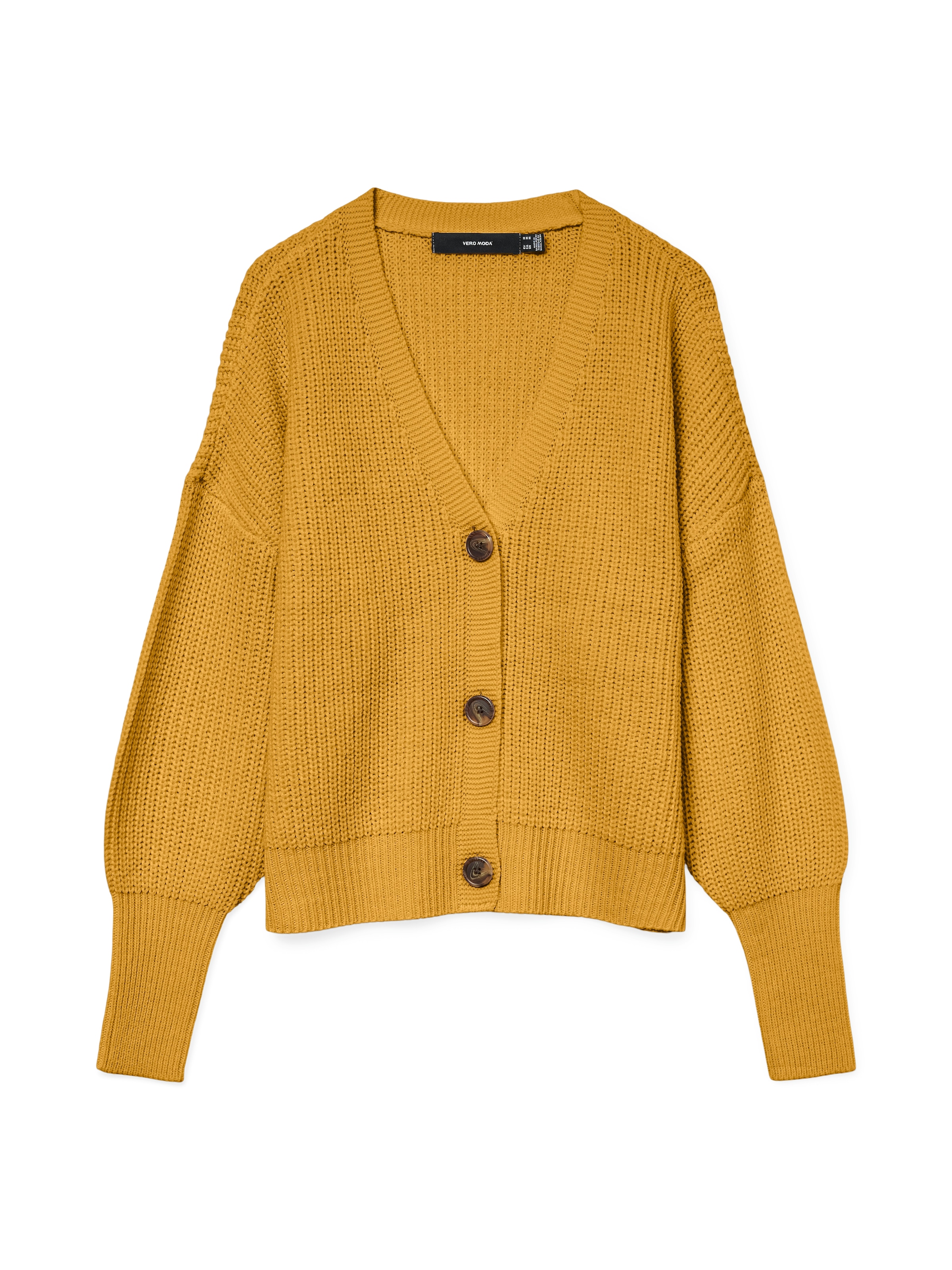 Vero Moda Strickjacke "VMLEA LS V-NECK CUFF CARDIGAN NOOS" Rippstrick günstig online kaufen