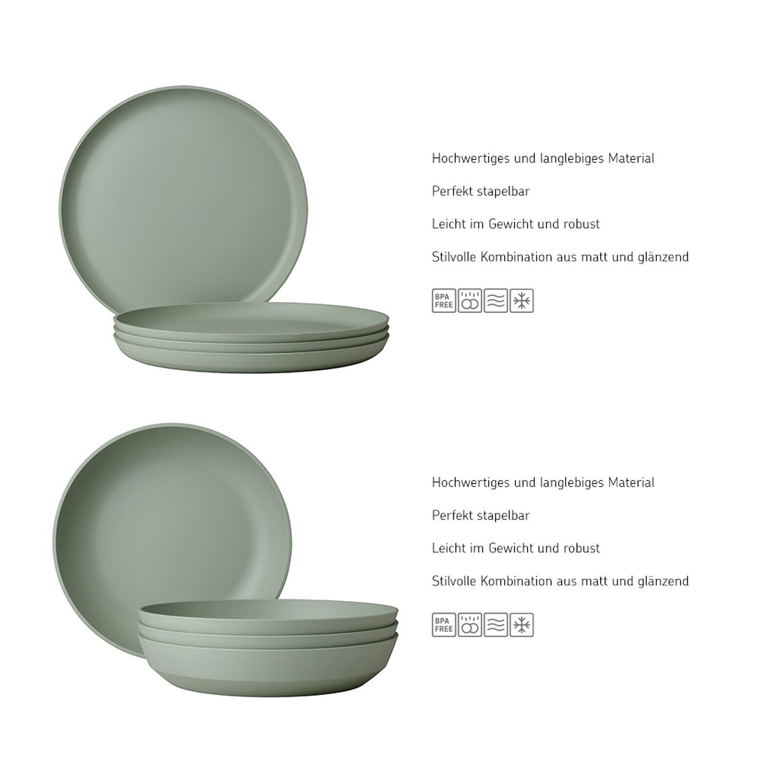 Mepal Tafel-Set Silueta 8er Set