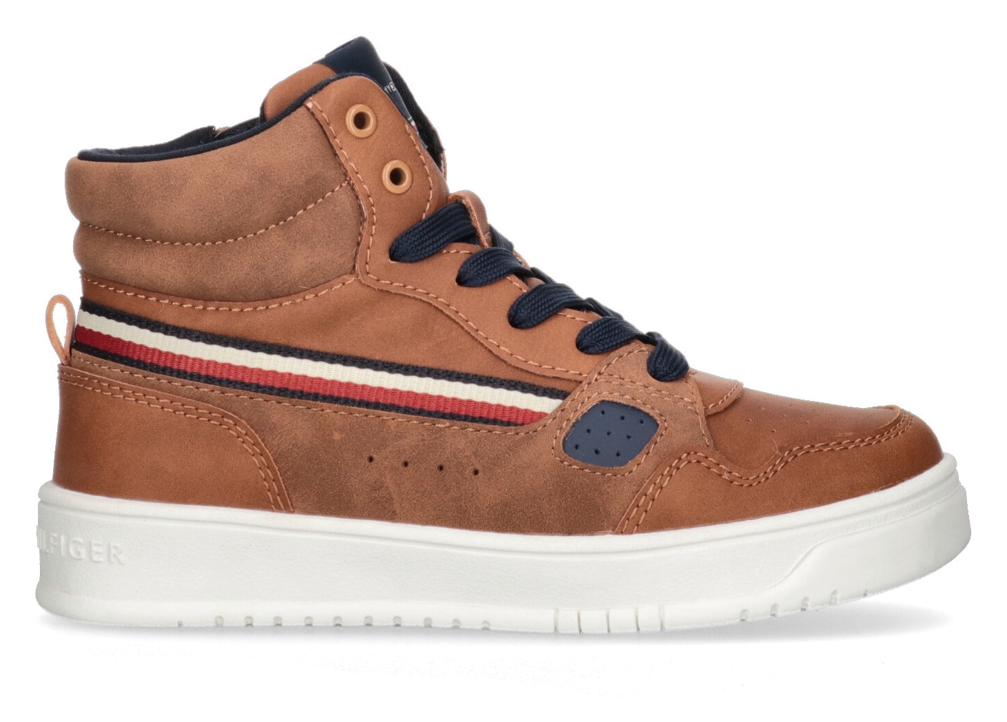 Tommy Hilfiger Logofarben in SNEAKER«, ▷ für LACE-UP »STRIPES TOP | BAUR HIGH mit Sneaker Textilband