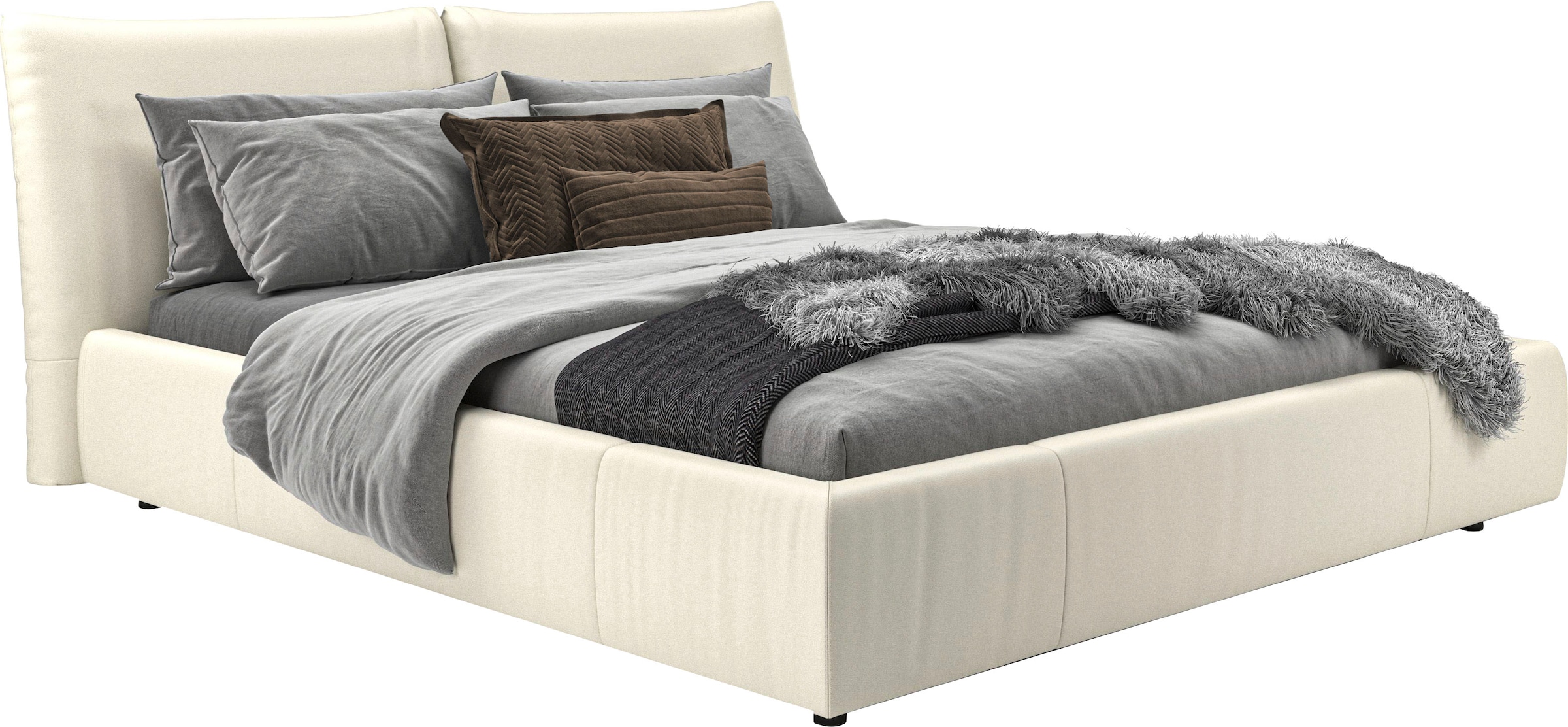 PLACES OF STYLE Polsterbett "Priora in 4 Breiten bis 200cm" auch in NaturLE günstig online kaufen