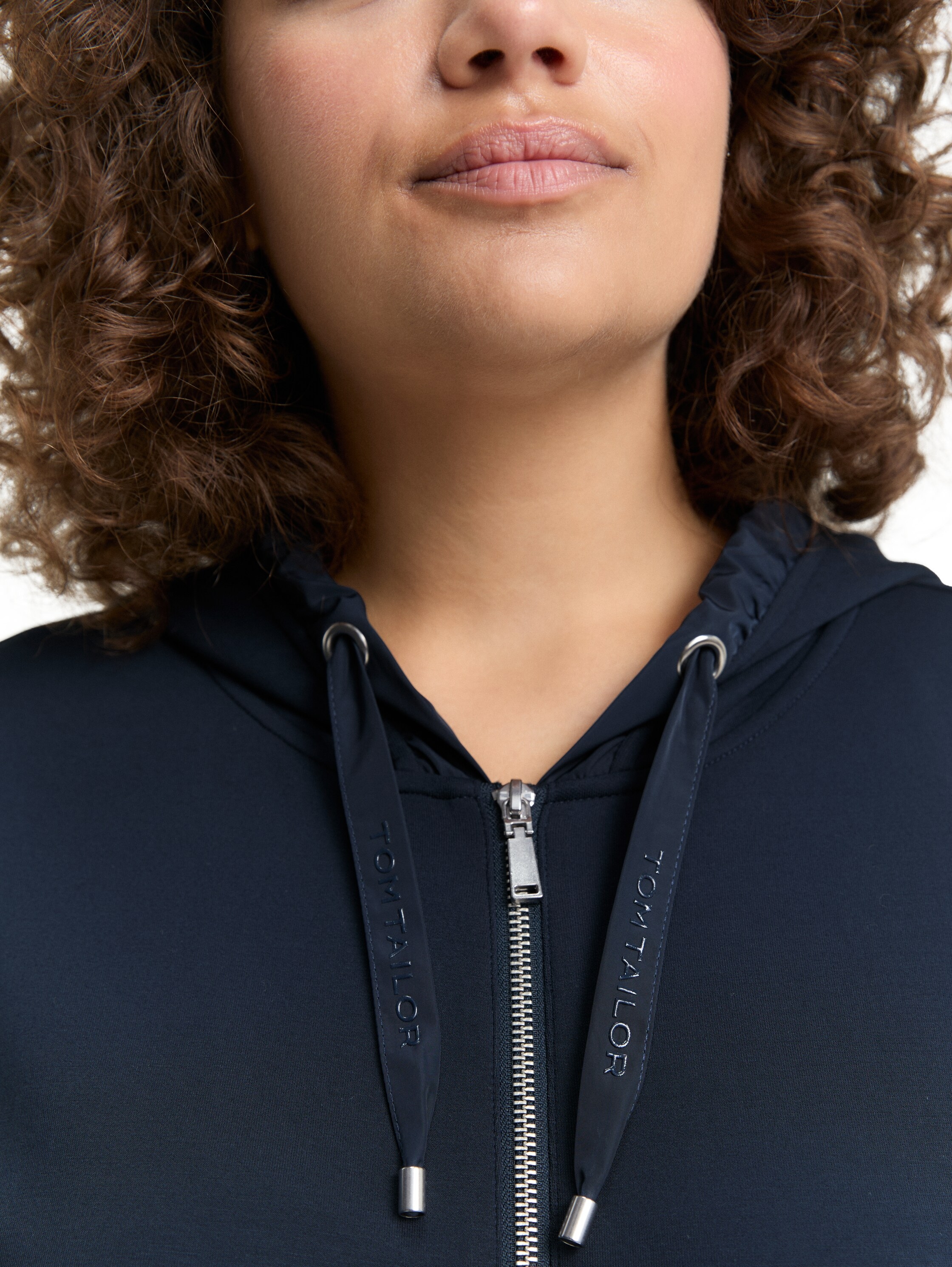 TOM TAILOR PLUS Kapuzensweatjacke