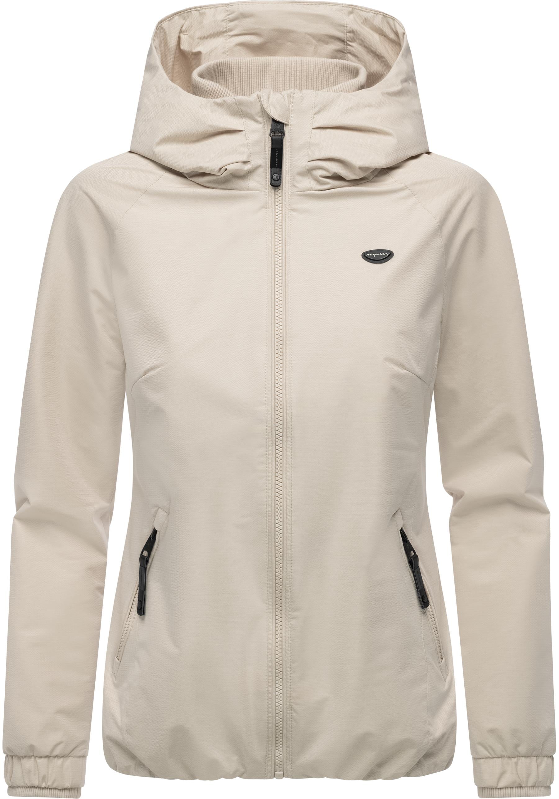 Ragwear Outdoorjacke "Dizzie Tech" mit Kapuze Wasserdichte Damen Übergangsjacke mit großer Kapuze