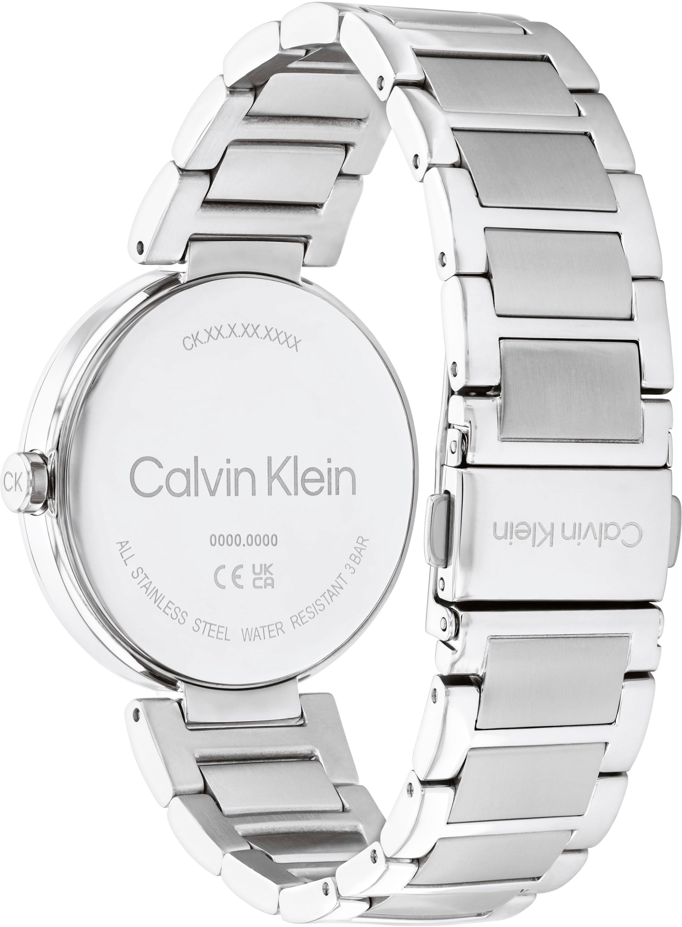 Calvin Klein Quarzuhr »TIMELESS«, Armbanduhr, Damenuhr, Mineralglas, Edelstahlarmband