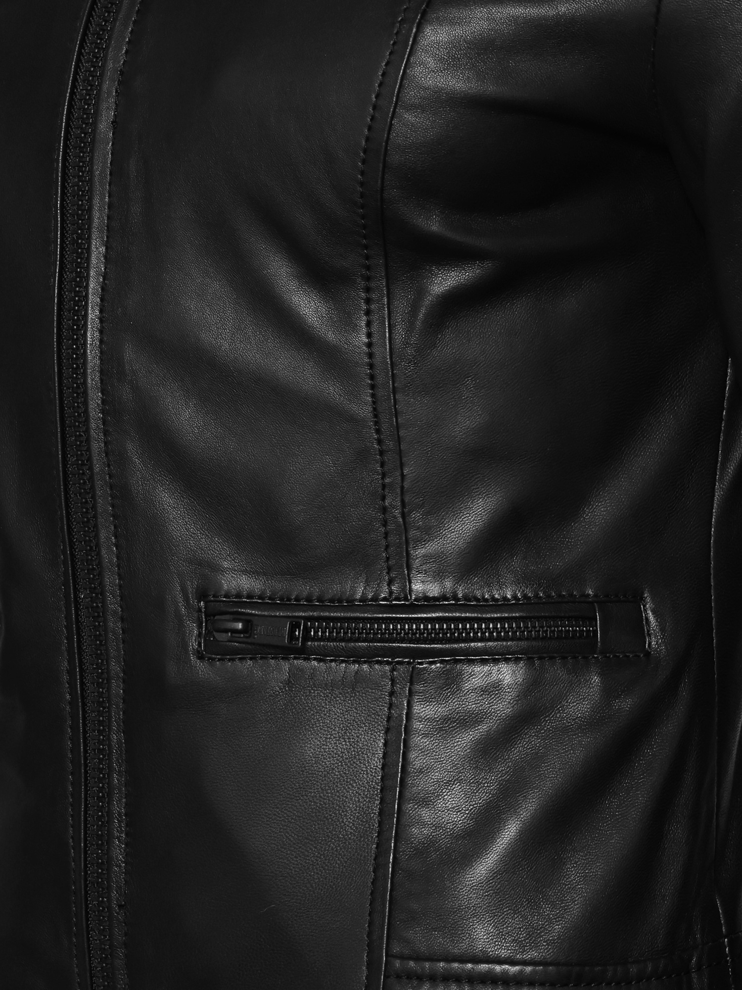 Mustang 31021534 Damen Lederjacke Schwarz XS 2