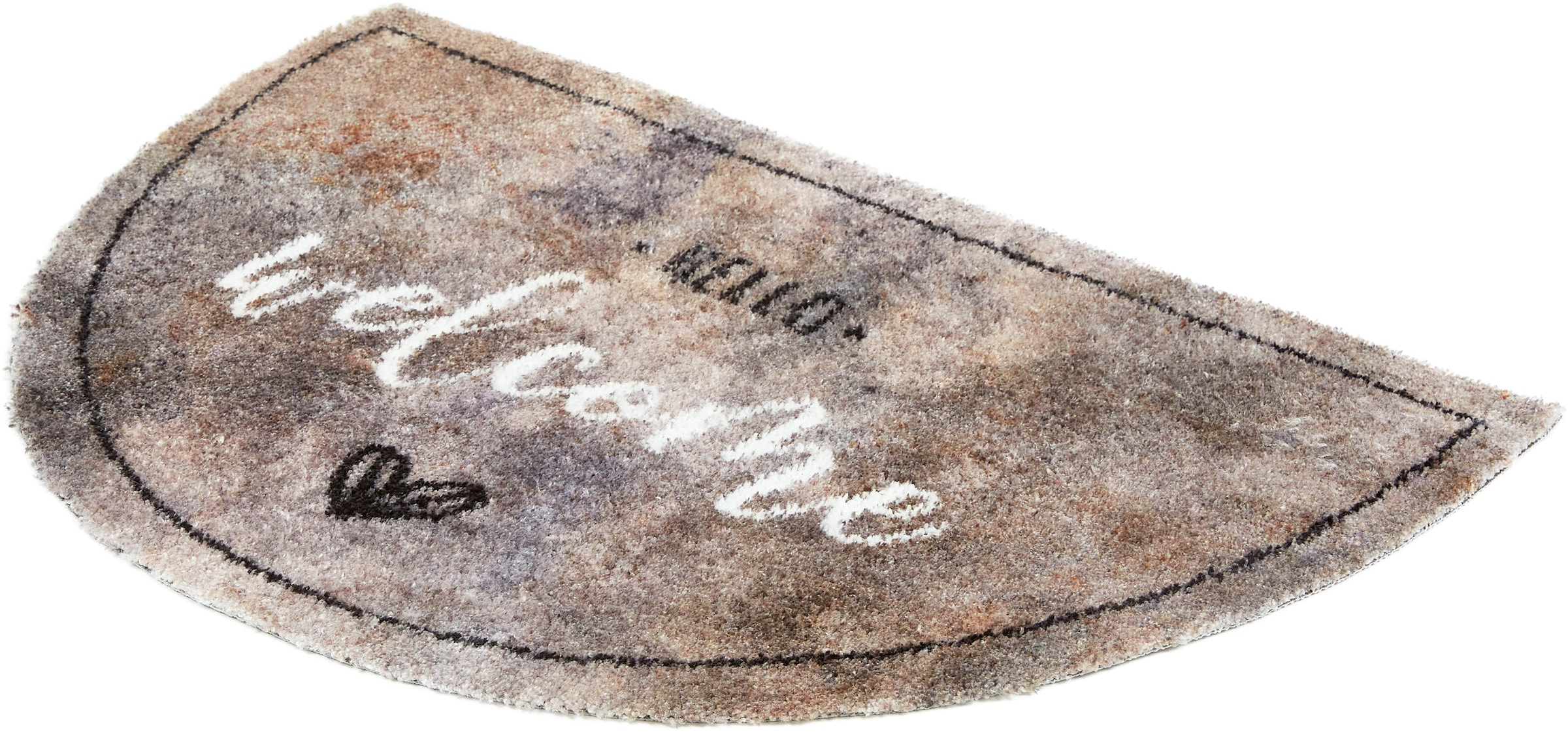 ASTRA Fußmatte »Pure&Soft 016« halbrund 7 mm Höhe Sauberlaufmatte, weiche Oberfläche, waschbar, rutschfest