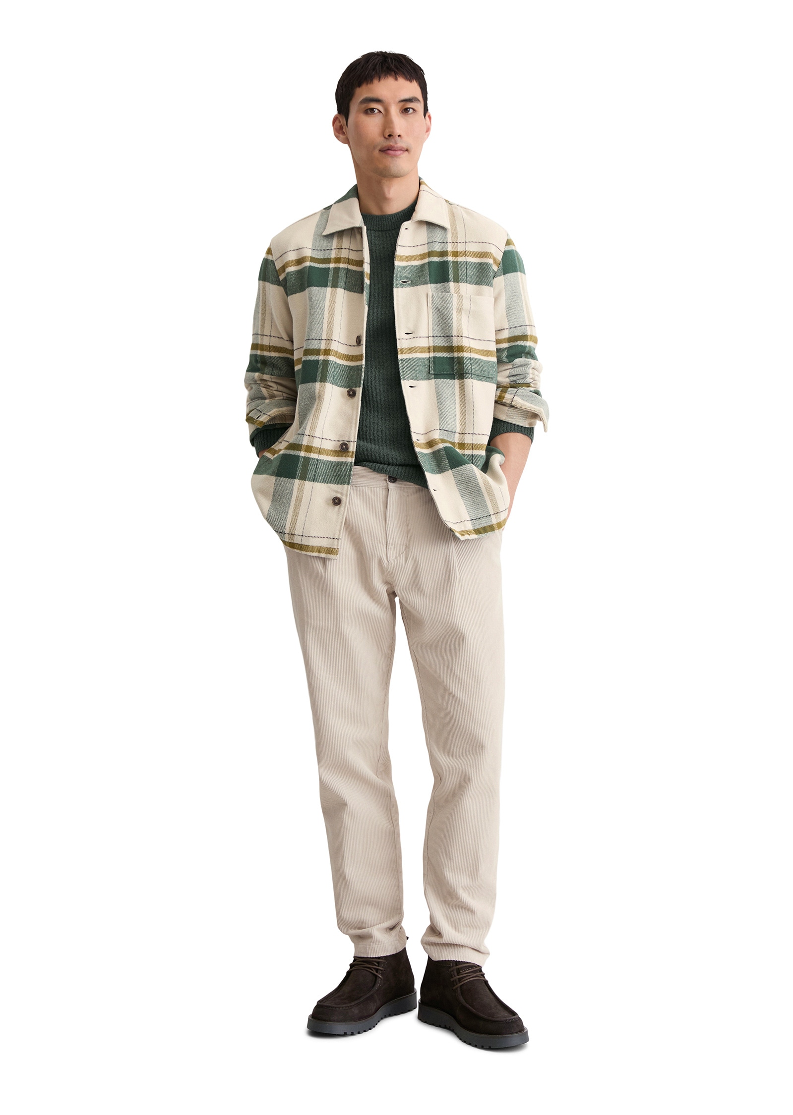 Marc O'Polo Kurzjacke »aus weichem Bio-Baumwoll-Flanell« ohne Kapuze