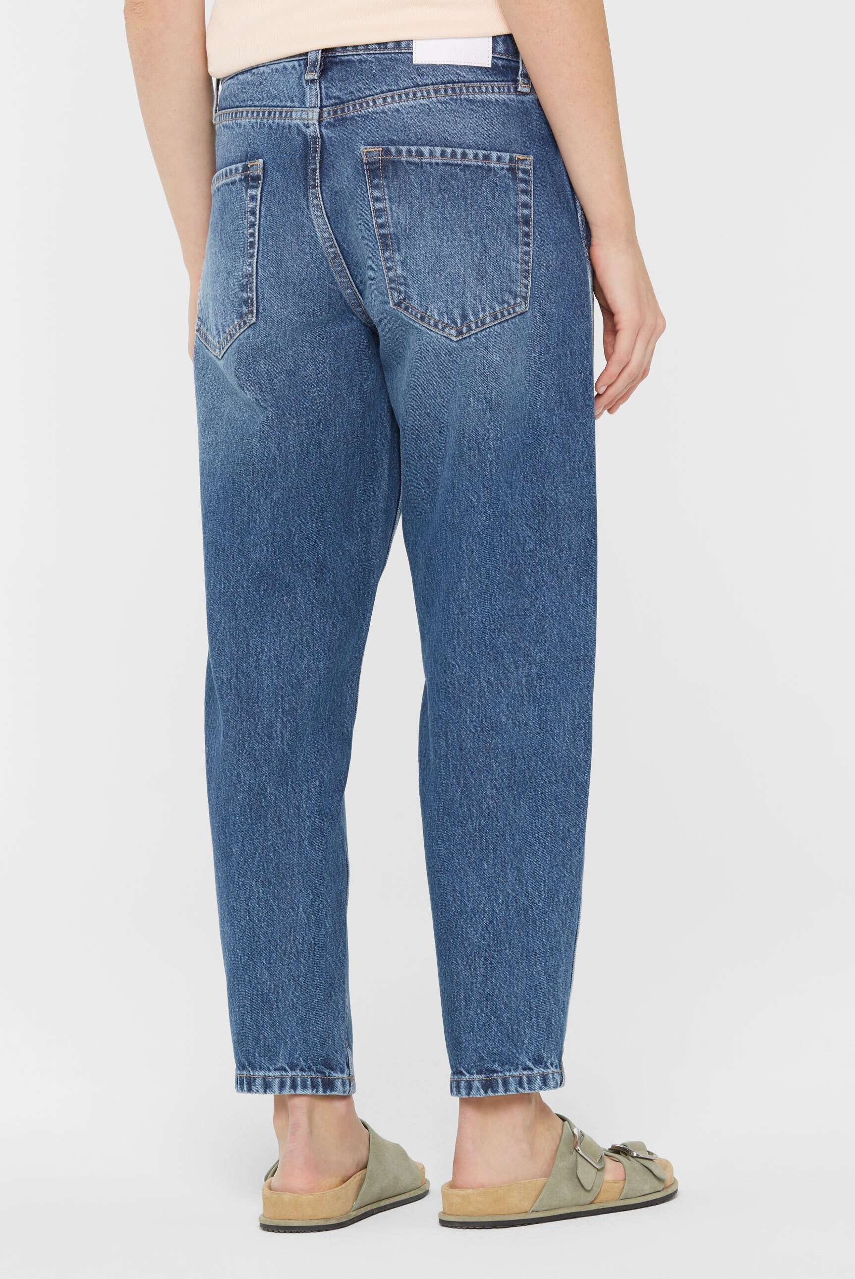 SENSES.THE LABEL Weite Jeans, aus Baumwolle