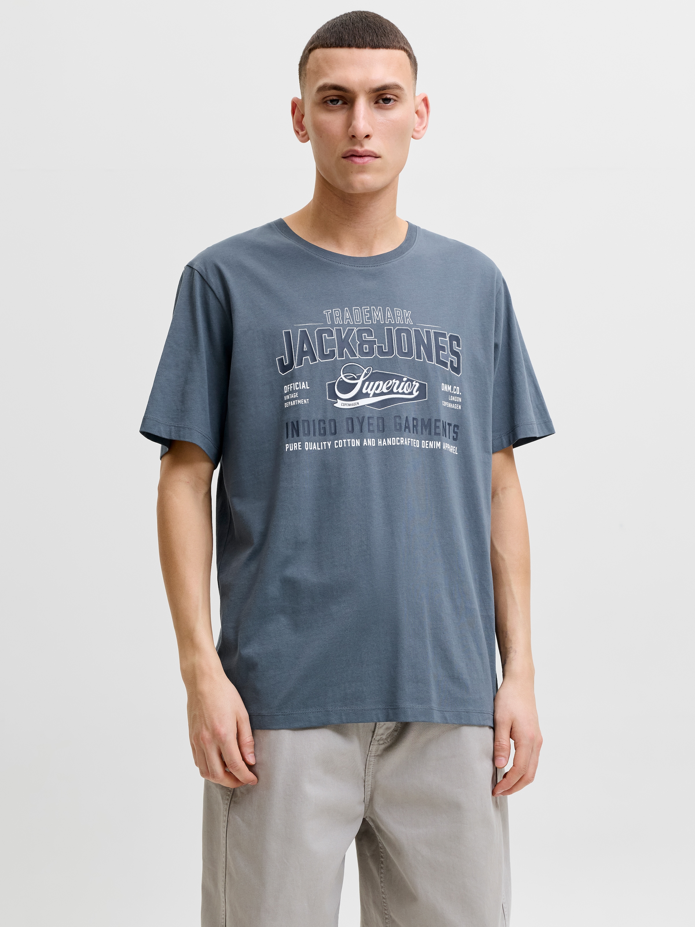 Jack & Jones "JJELOGO TEE SS O-NECK 2 COL AW26 SN" Baumwolle, regular fit