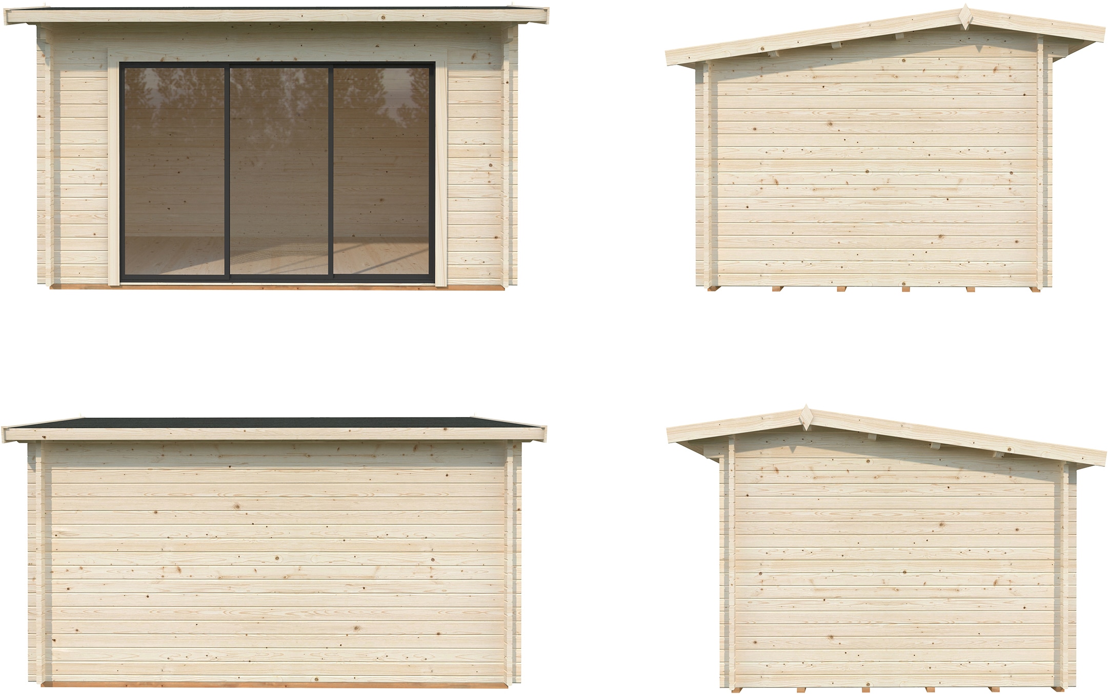 Palmako Gartenhaus »Ines 11,1 m², Slide«