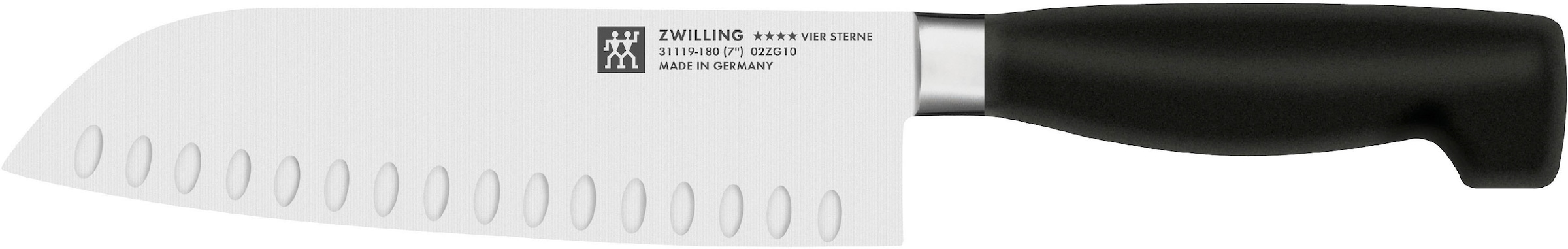 Zwilling Santokumesser "VIER STERNE" mit Kullen, 18 cm günstig online kaufen