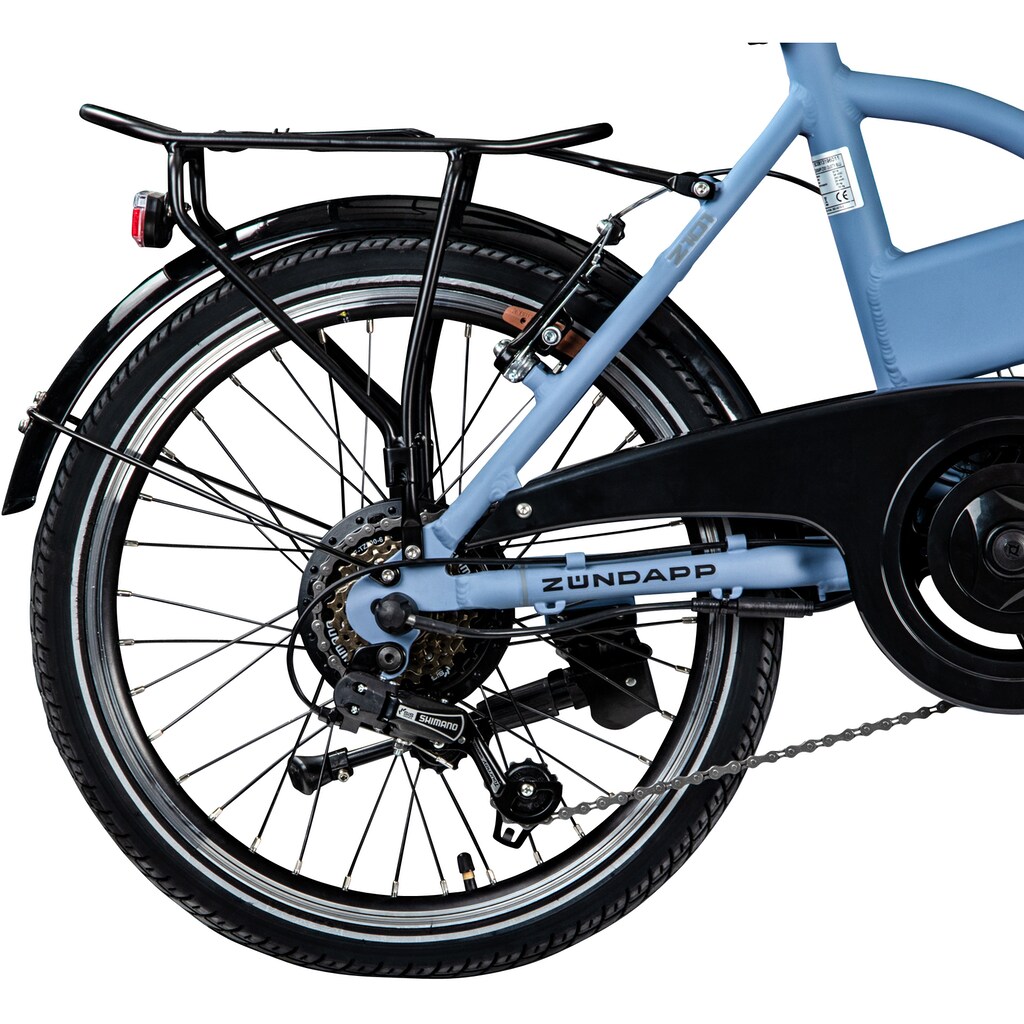 Zündapp E-Bike »Z101«, 6 Gang, Shimano, Tourney RD-TY300, Heckmotor 250 W