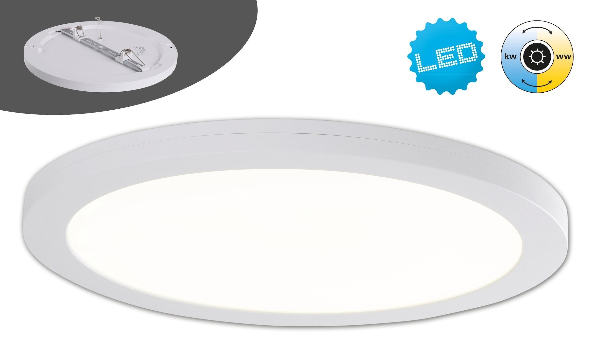 Lumen Deckenleuchte sehr mit Licht. BAUR viel näve,LED | 2500