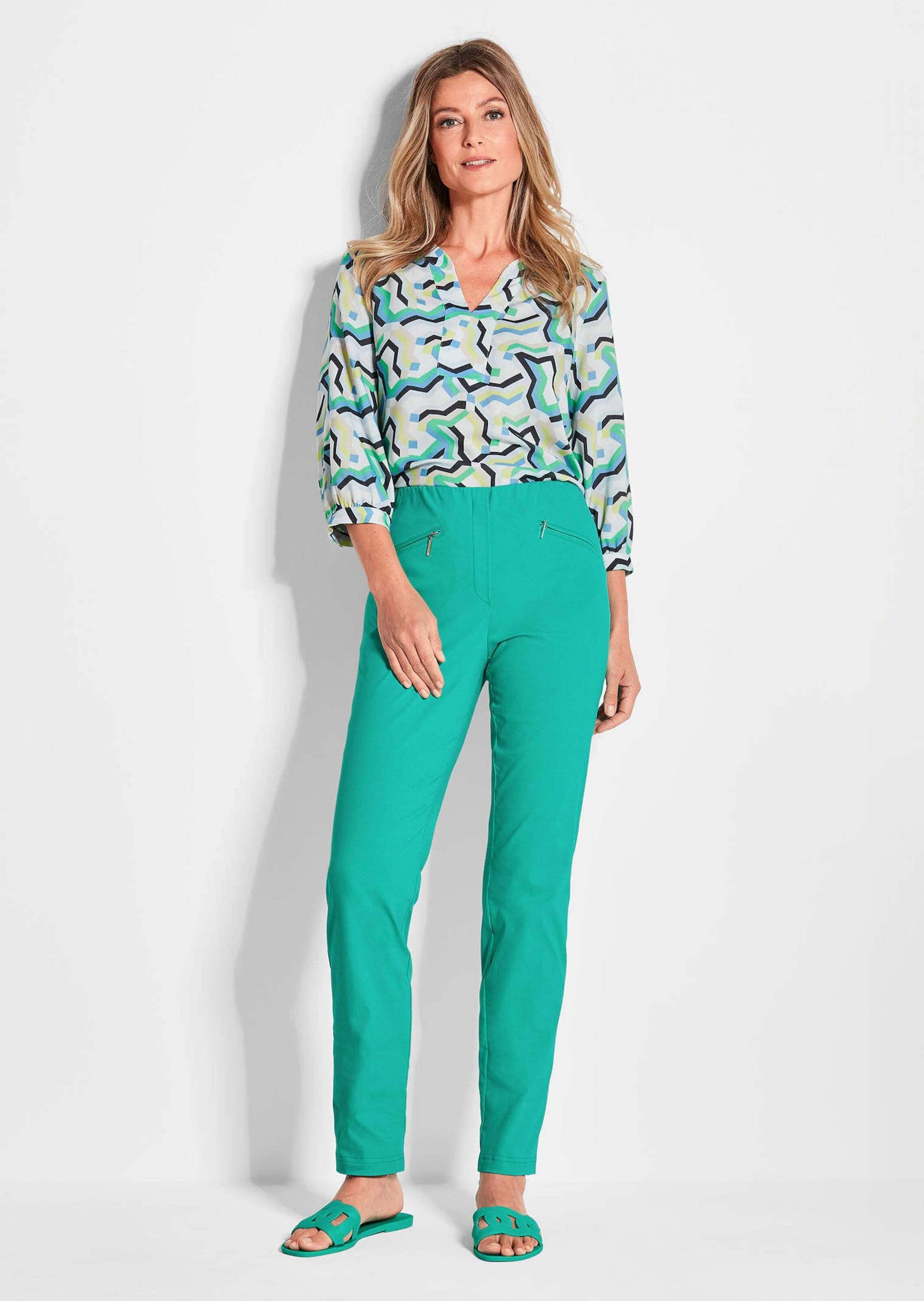 Goldner Louisa 2-in-1 Pull-on Trousers Green Size 50 3