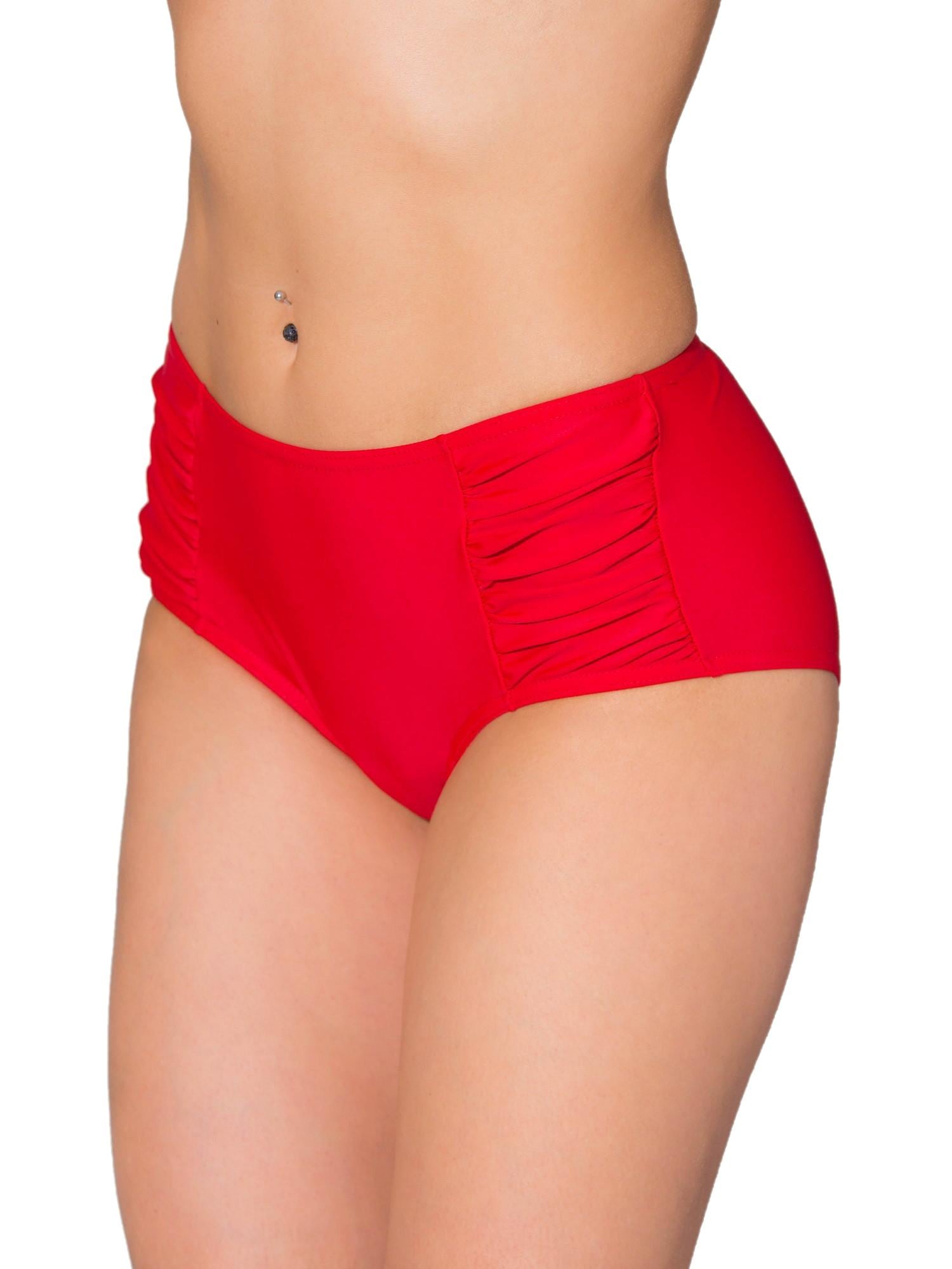 AQUARTI Bikini-Hose "Bikinihose Aquarti Damen Bikinihose mit seitlichen Raffungen"