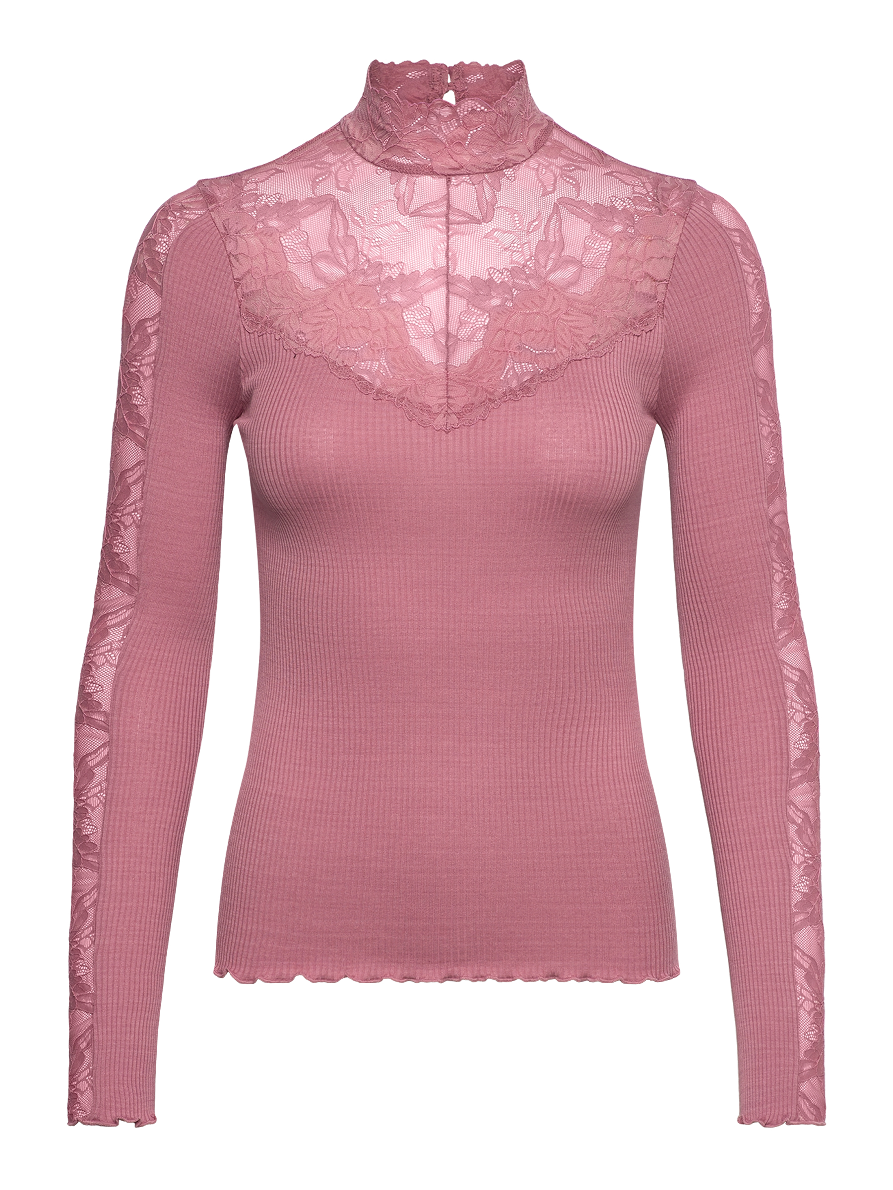 rosemunde Langarmshirt "Beatha silk shirt" mit Spitze, langen Ärmeln, weich günstig online kaufen