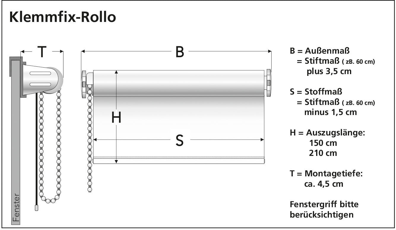 Liedeco Seitenzugrollo »Klemmfix-Thermo-Rollo Bambus Optik«, verdunkelnd, energiesparend, ohne Bohren