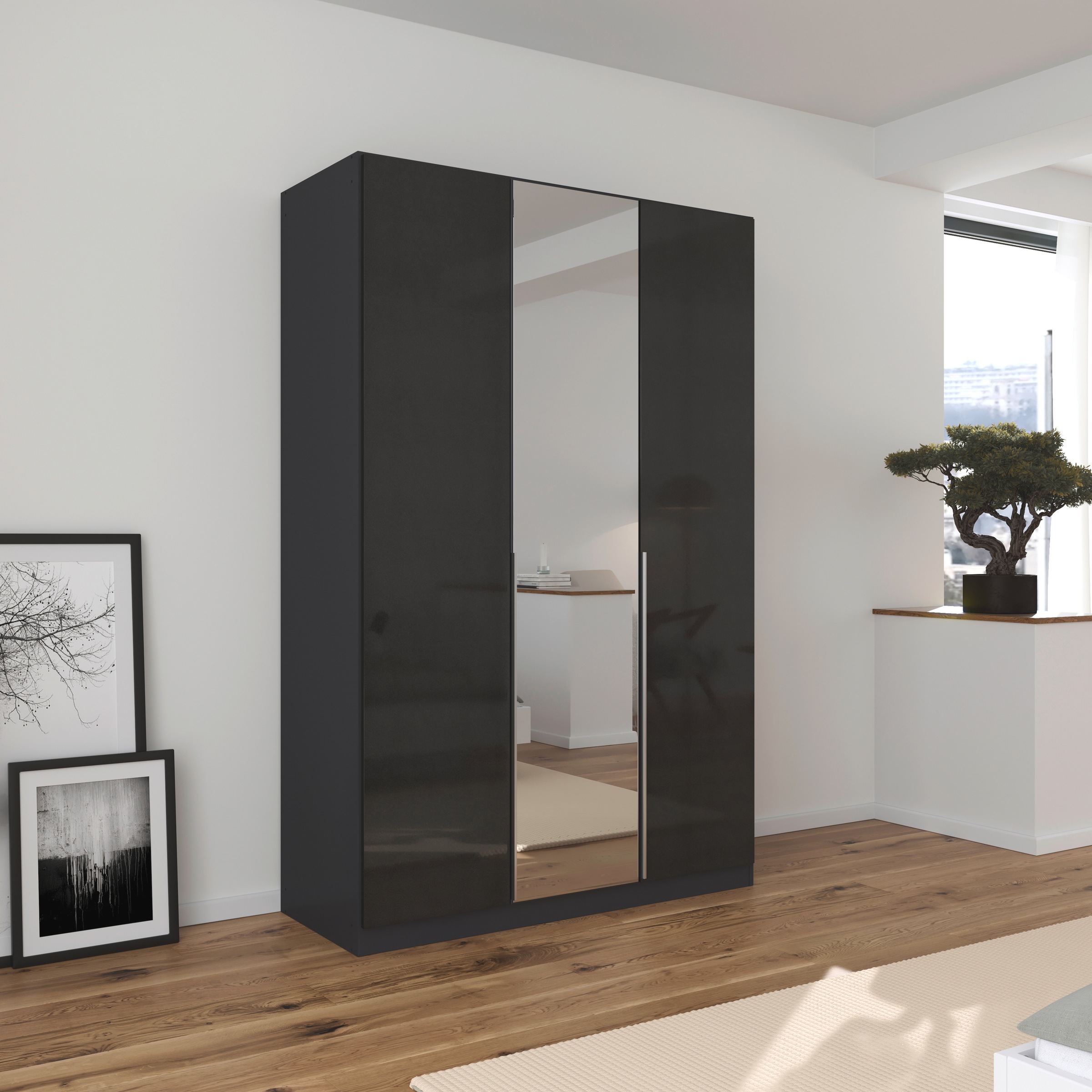 OTTO home Drehtürenschrank "Kleiderschrank Schrank Garderobe AGORDO mit Dek günstig online kaufen