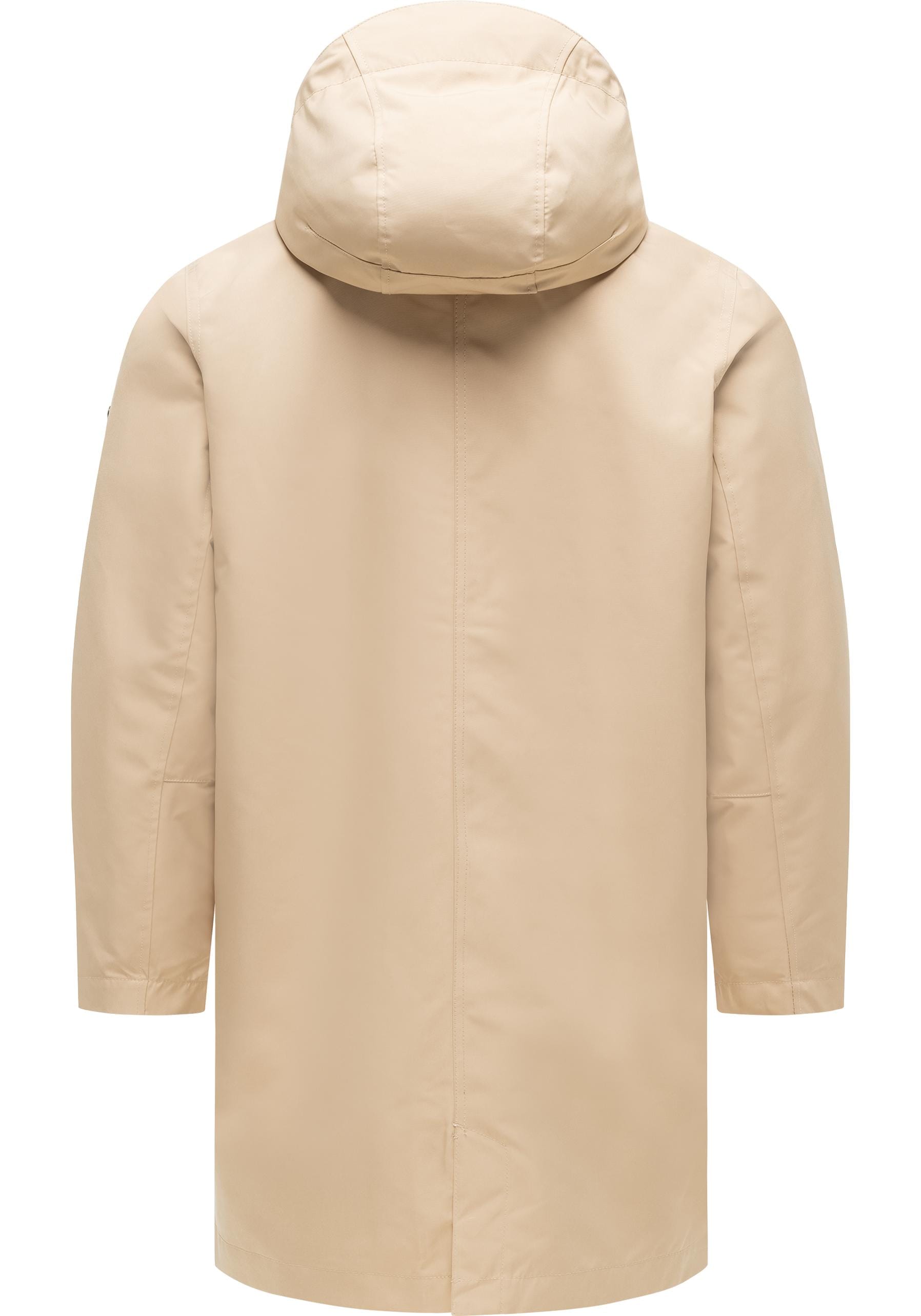 Ragwear Funktionsmantel »Mr Them Long Light YOUMODO« Funktioneller Übergangsmantel mit Kapuze